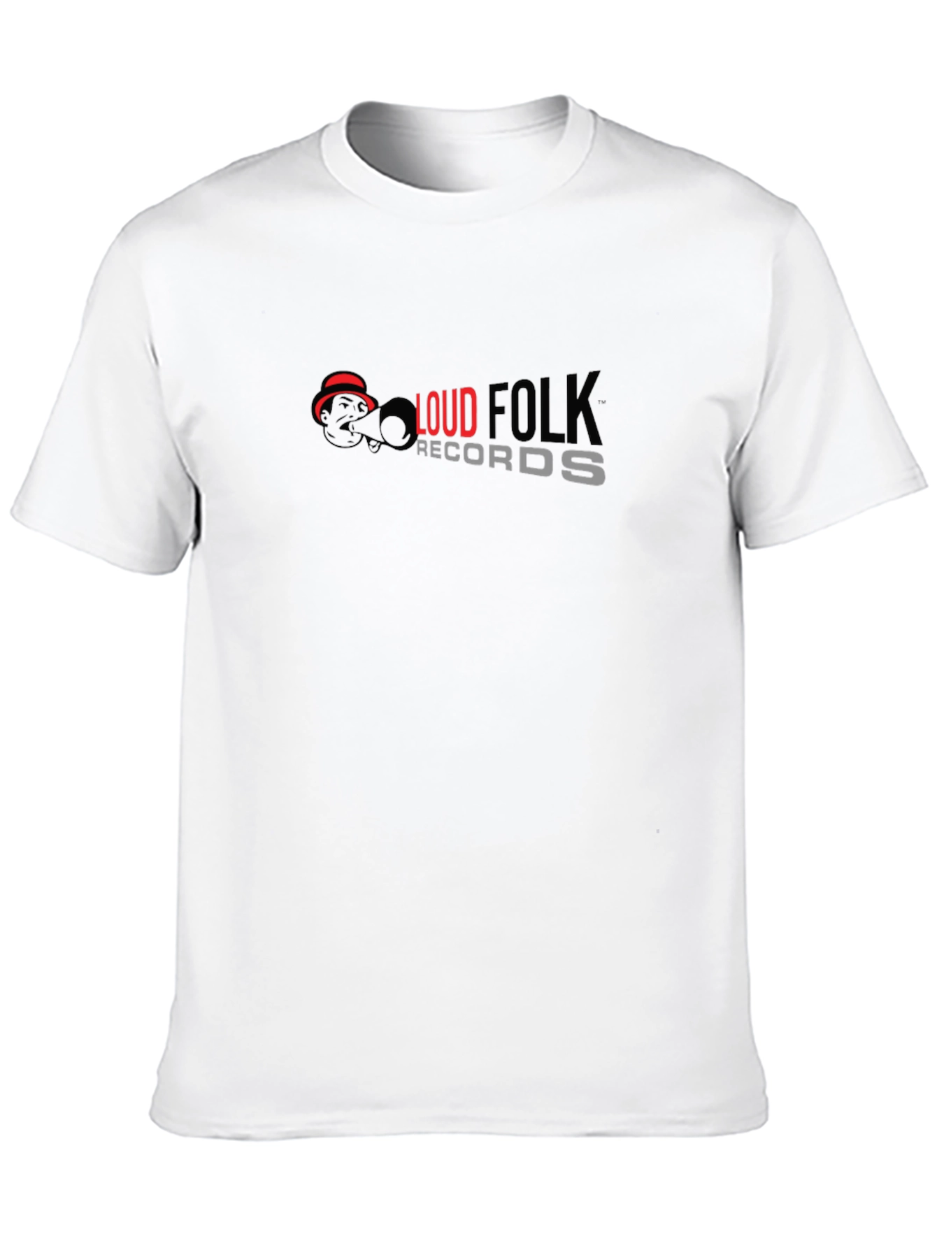 Loud Folk Records Graphic Tee - Black Cotton Blend