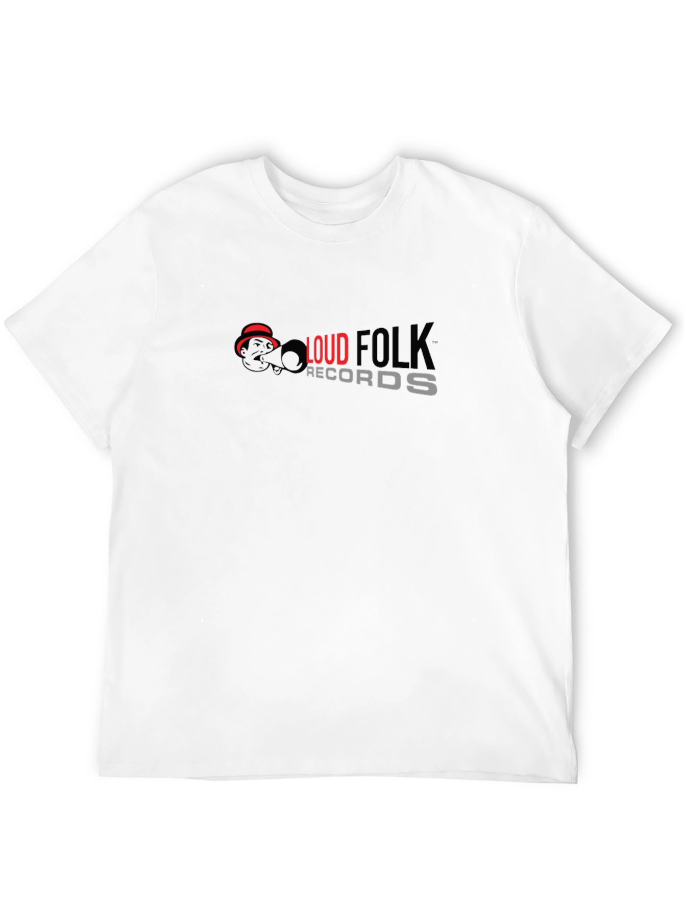 Loud Folk Records Graphic Tee - Black Cotton Blend