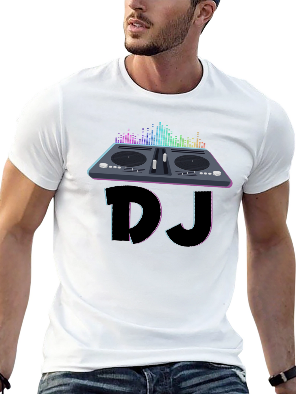DJ Turntable Graphic Tee - Music Lover T-Shirt