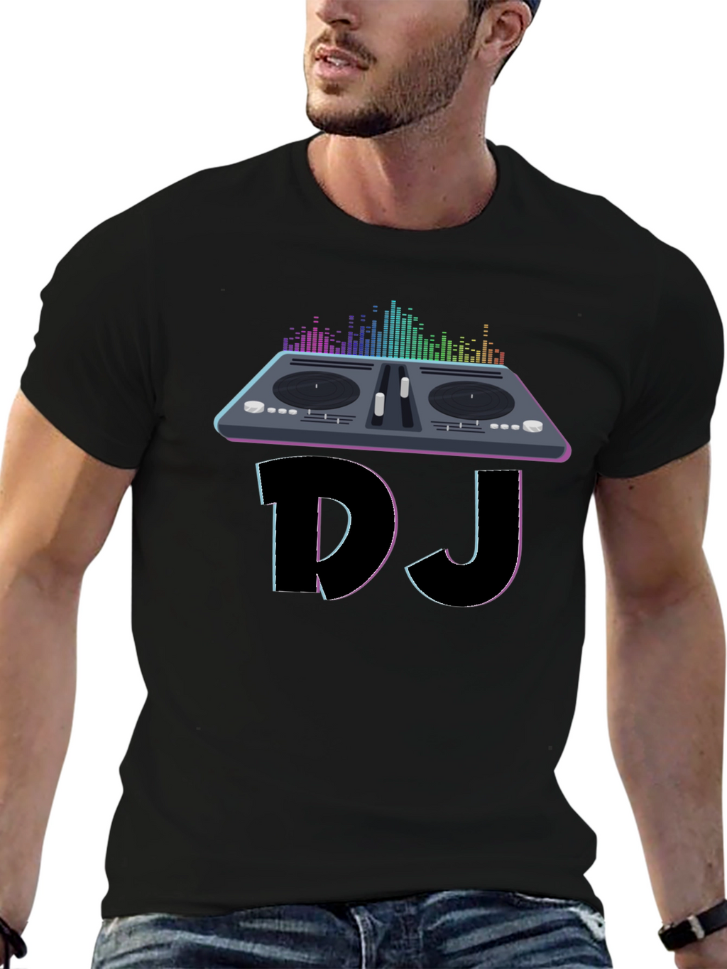 DJ Turntable Graphic Tee - Music Lover T-Shirt