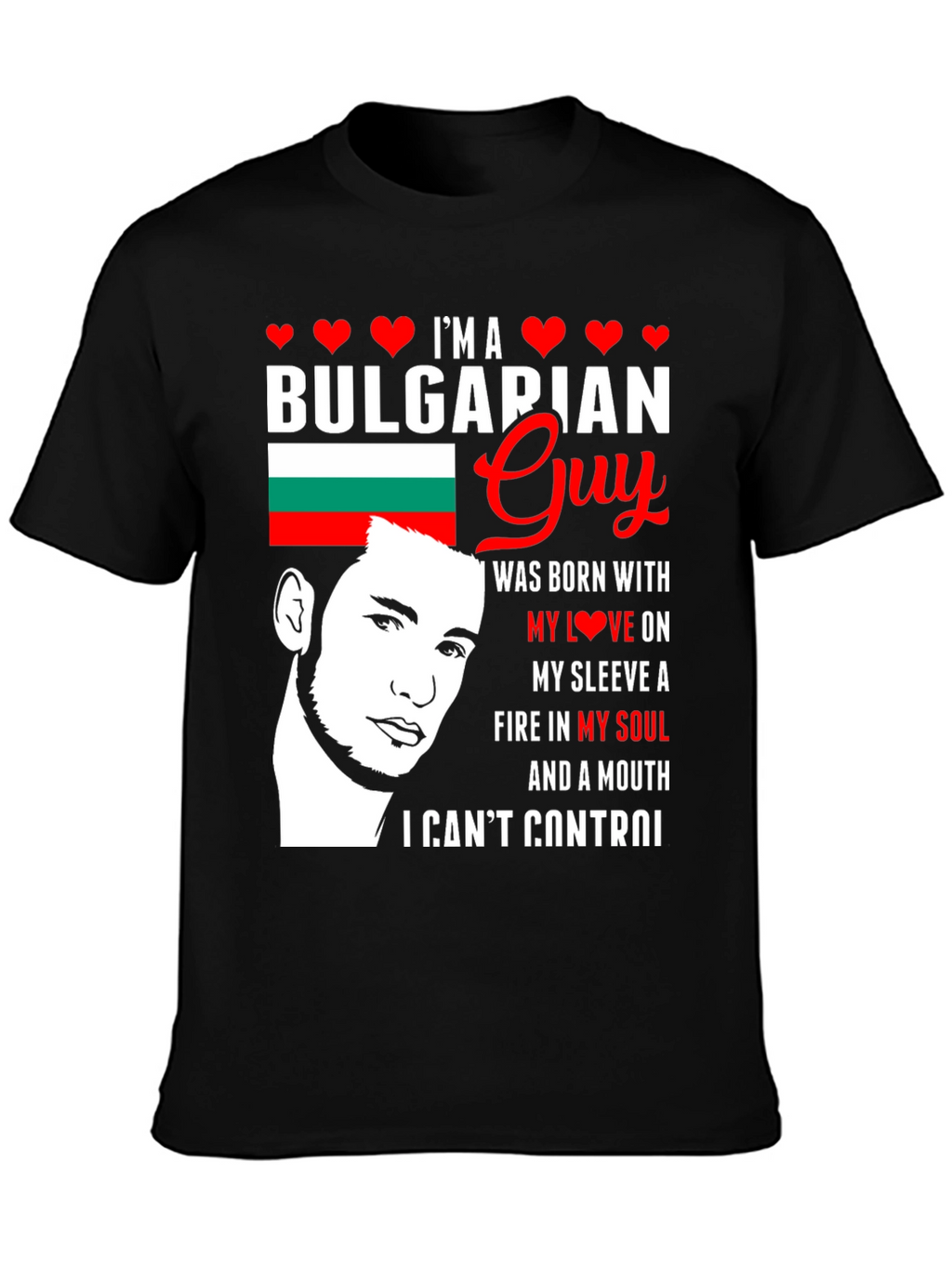 Bulgarian Guy T-Shirt: Patriotic Pride
