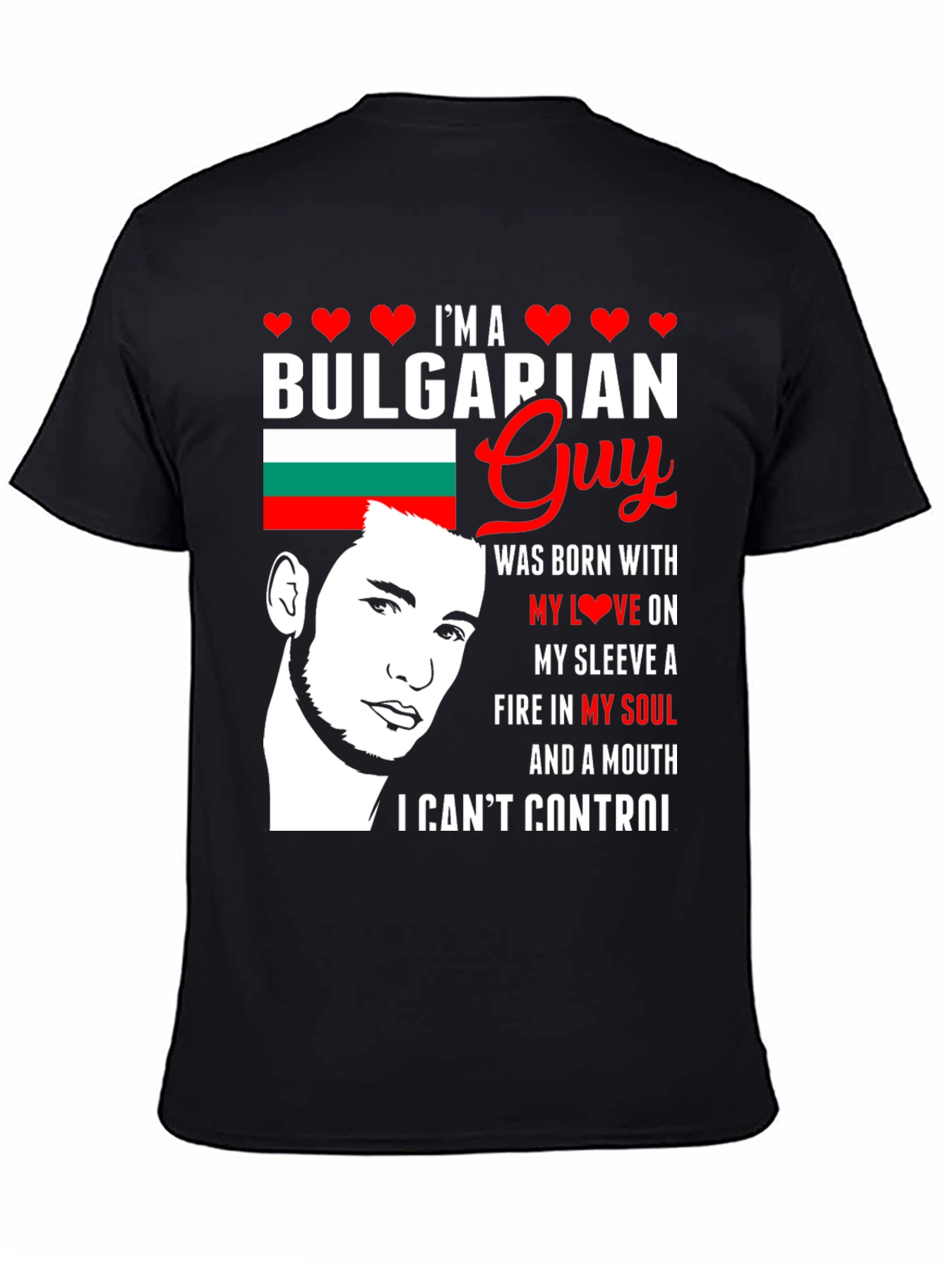Bulgarian Guy T-Shirt: Patriotic Pride