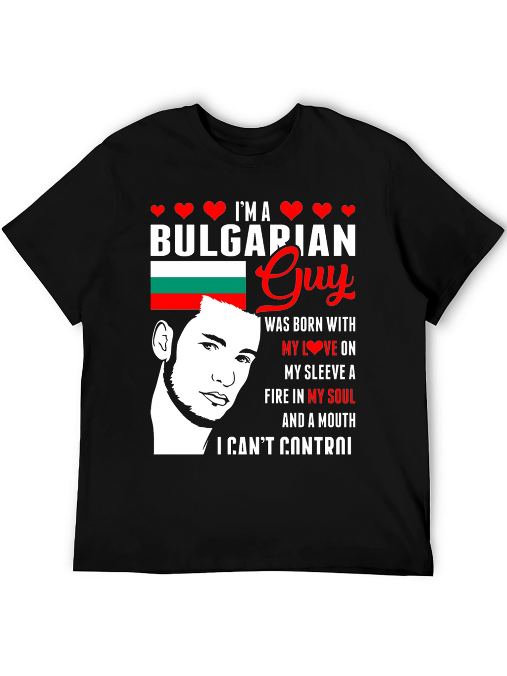 Bulgarian Guy T-Shirt: Patriotic Pride
