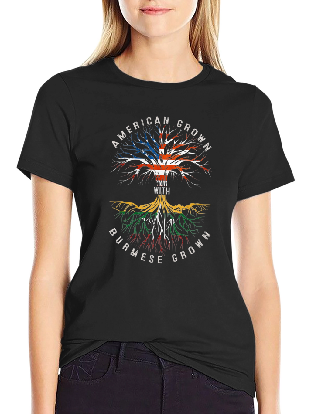 American Grown with Burmese Roots T-Shirt