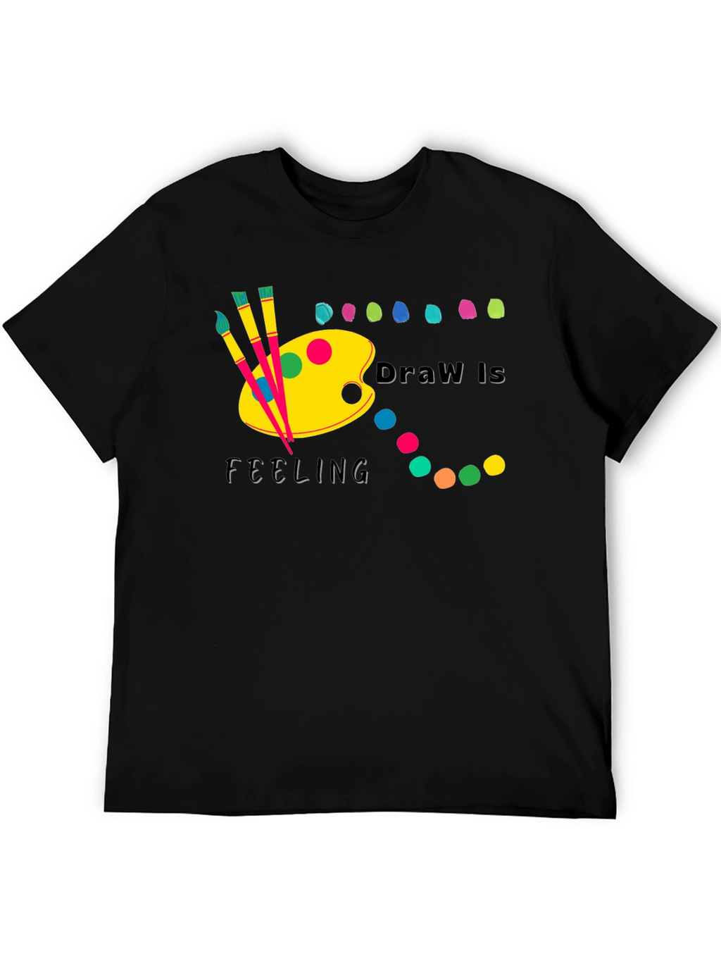 Draw Is Feeling Black T-Shirt
