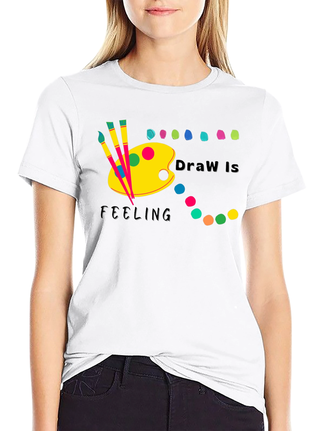 Draw Is Feeling Black T-Shirt
