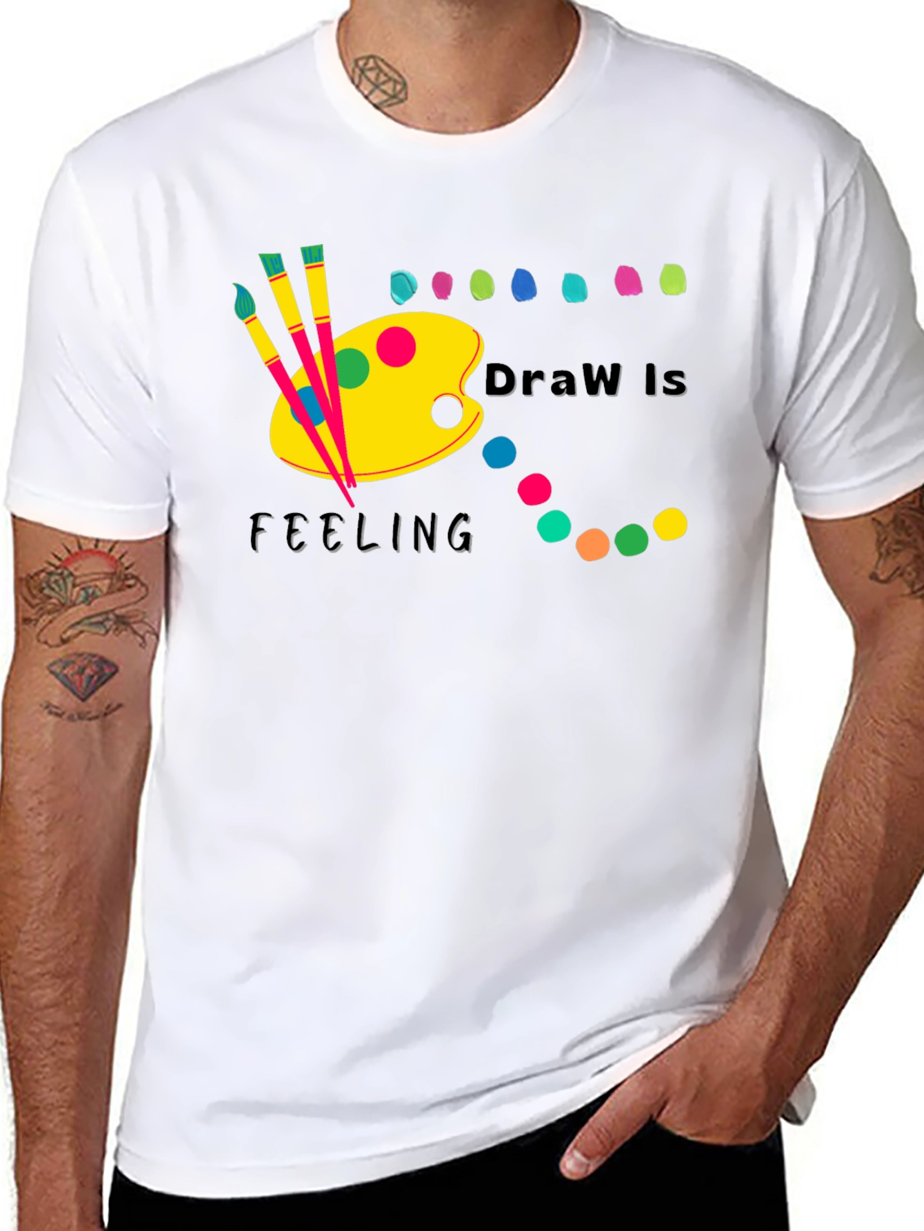 Draw Is Feeling Black T-Shirt