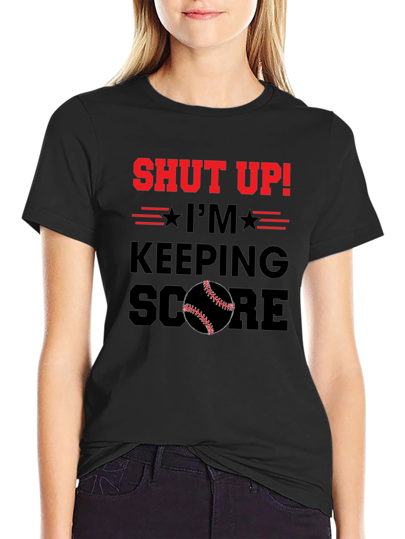 Shut Up! Im Keeping Score Baseball T-Shirt