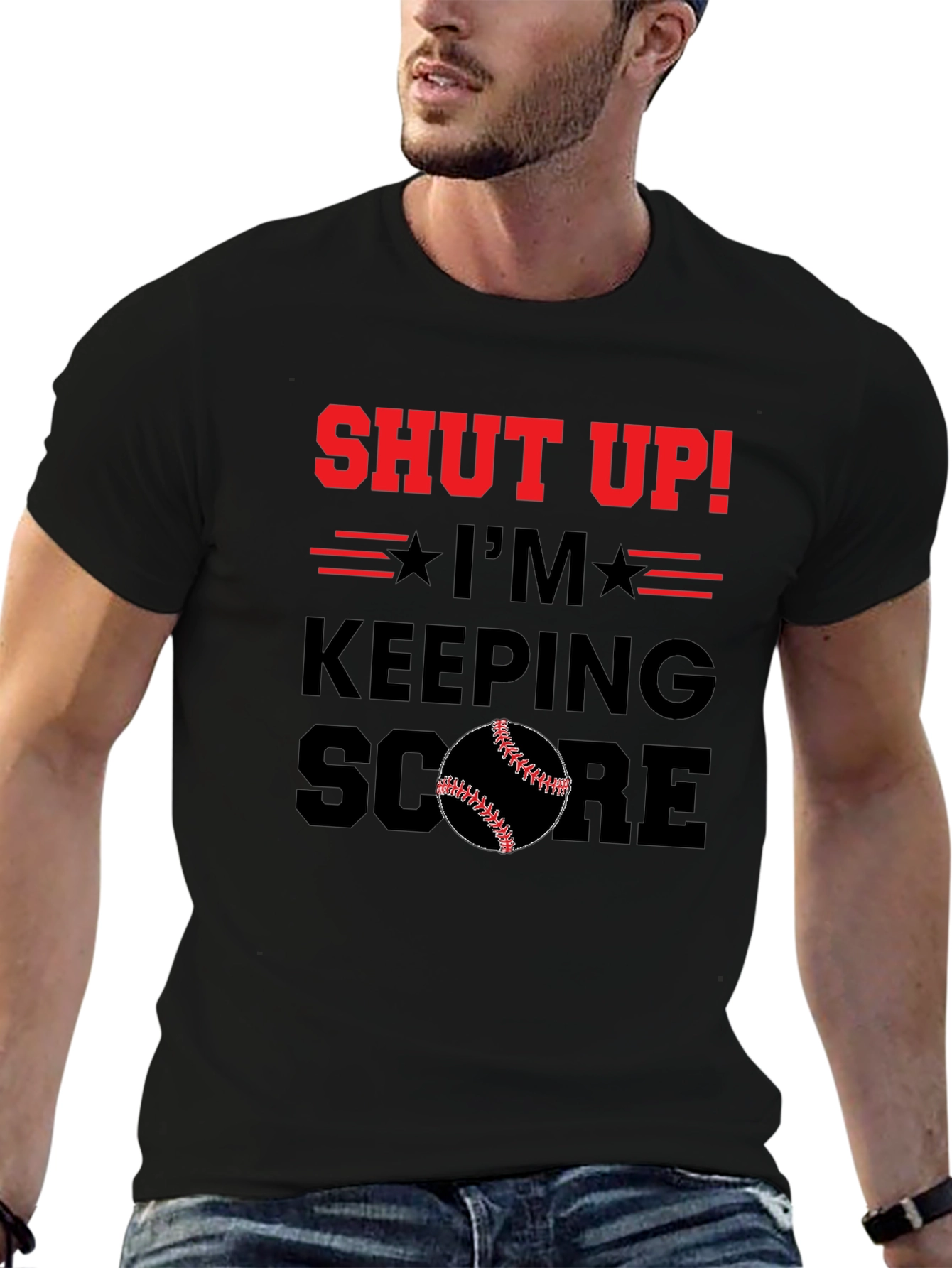 Shut Up! Im Keeping Score Baseball T-Shirt