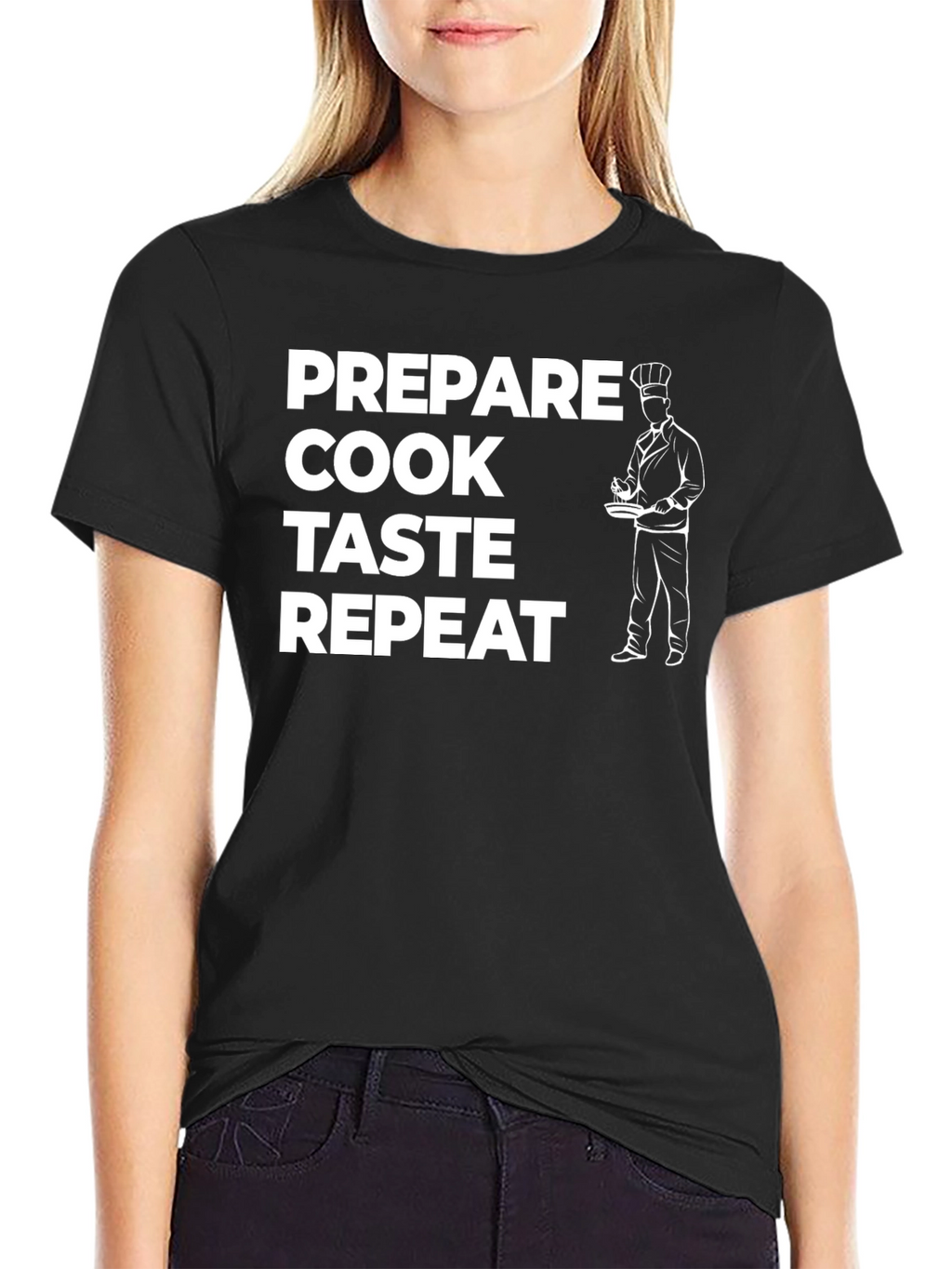 Prepare Cook Taste Repeat Chef T-Shirt