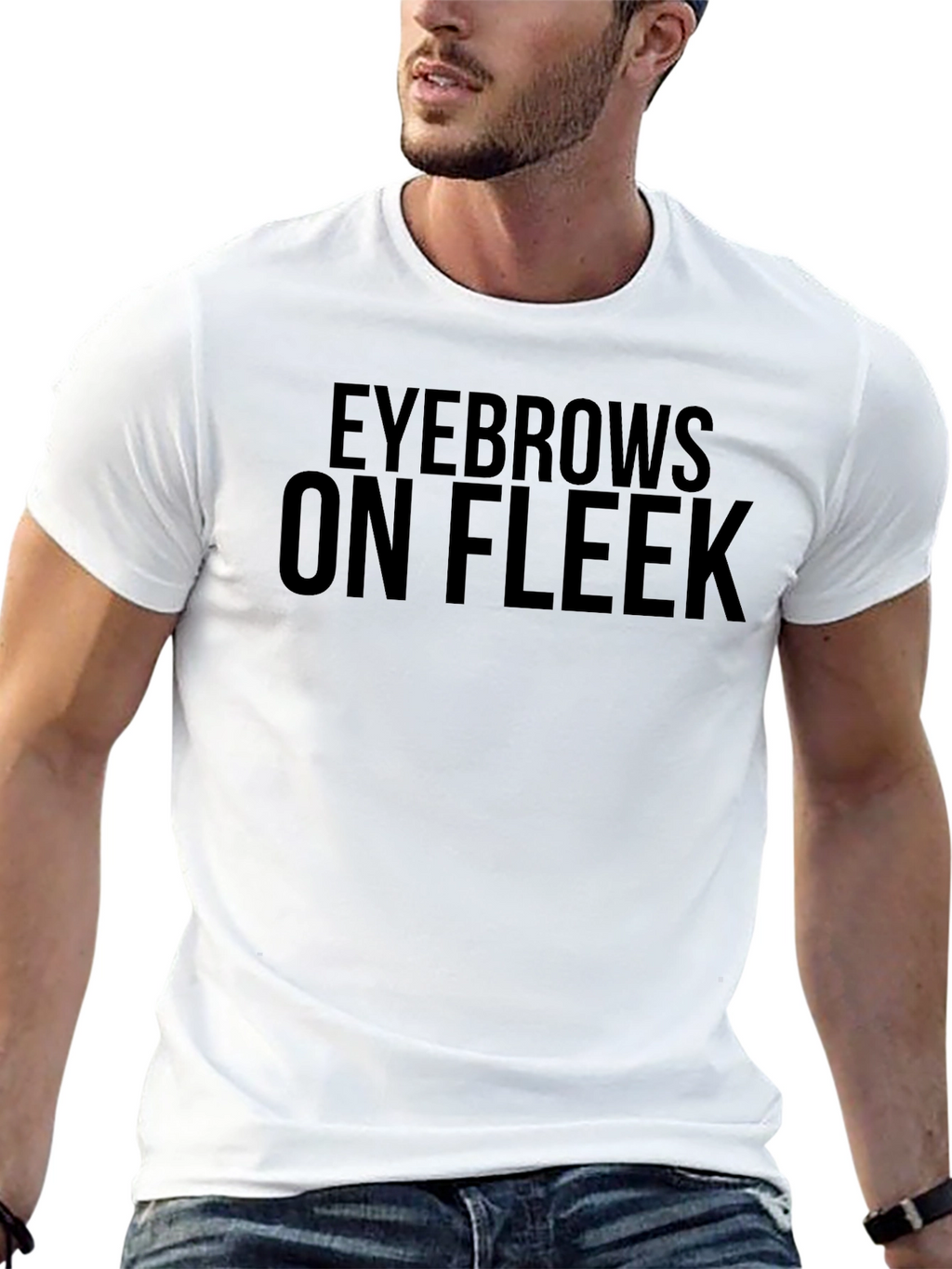 Eyebrows On Fleek Black T-Shirt