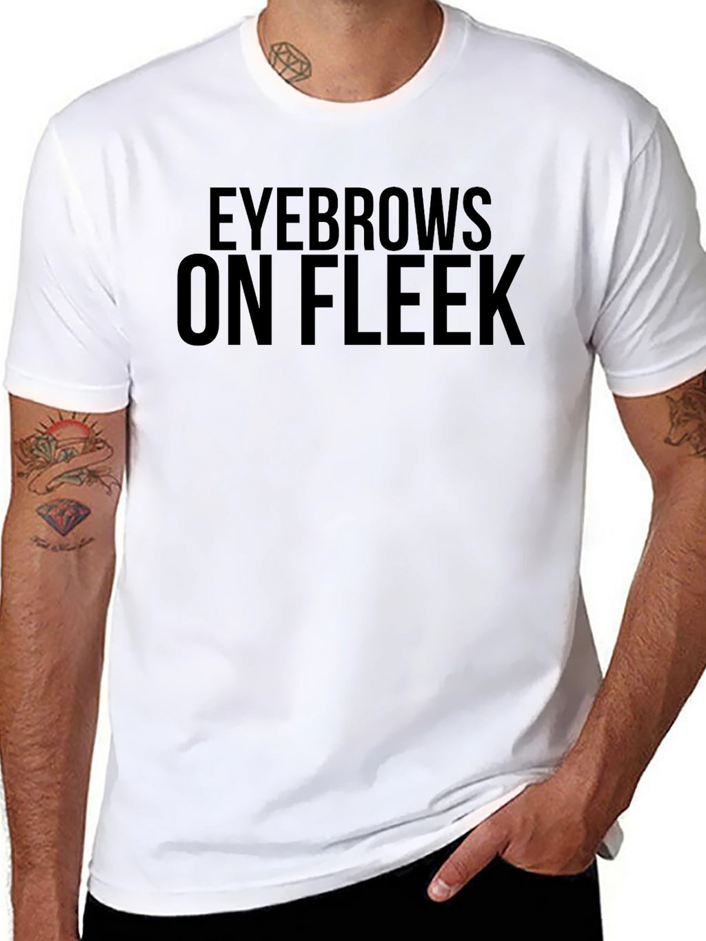 Eyebrows On Fleek Black T-Shirt