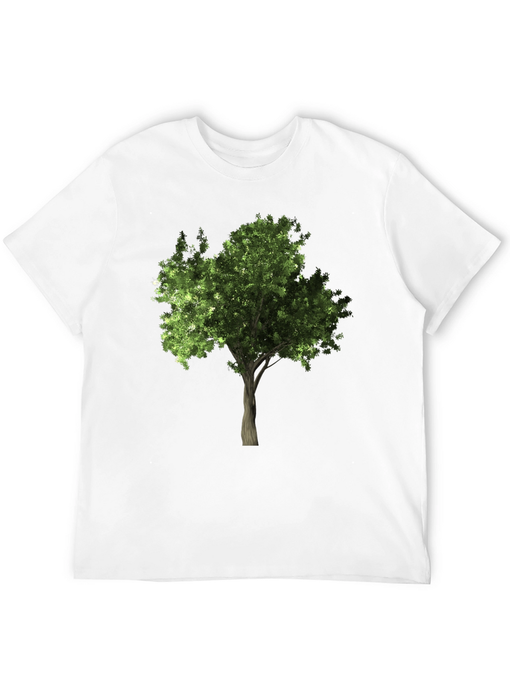 Nature Tree Graphic Tee - Black Cotton Comfort