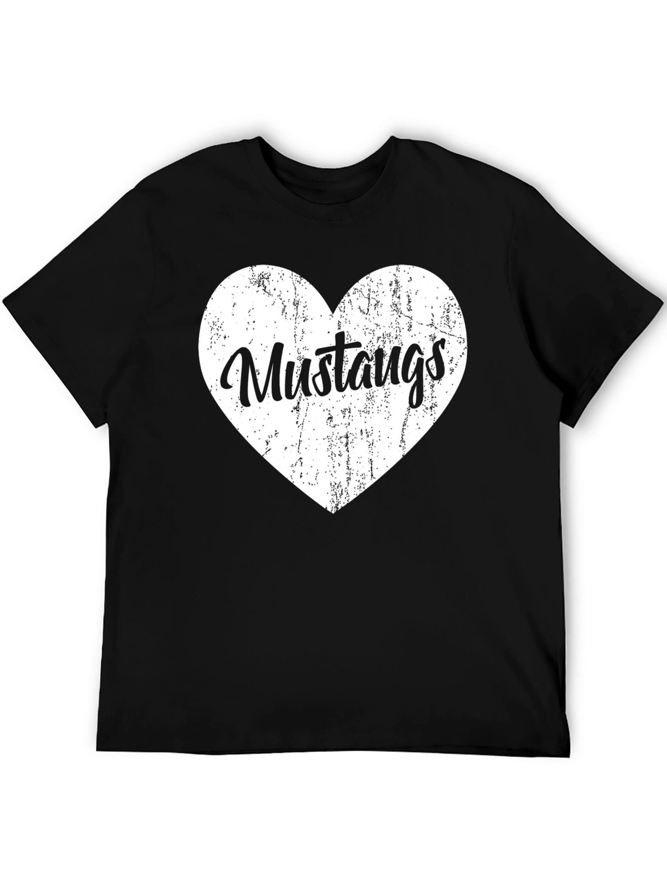 Mustangs Heart Graphic T-Shirt
