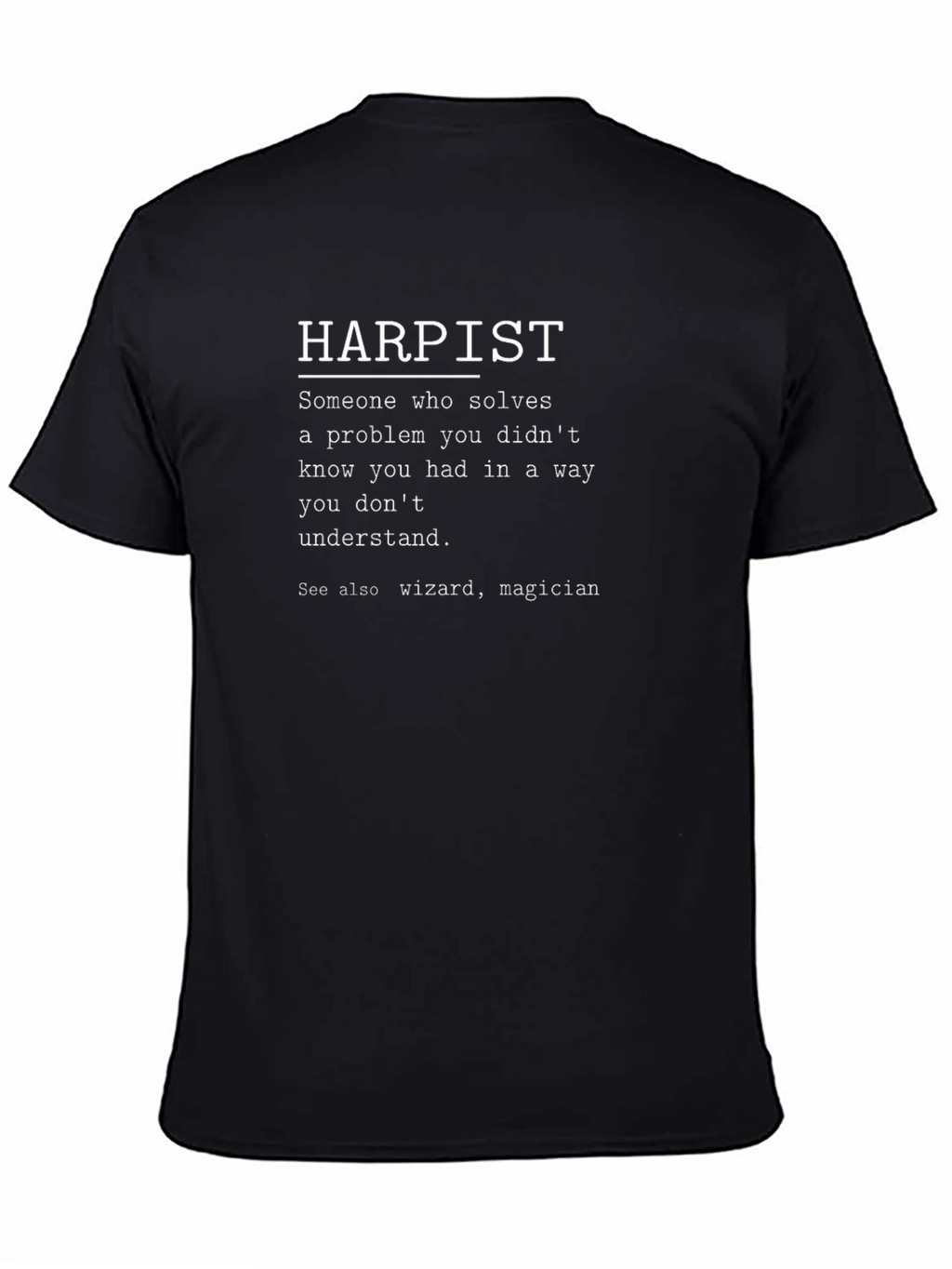 Harpist Definition T-Shirt - Funny Musician Gift