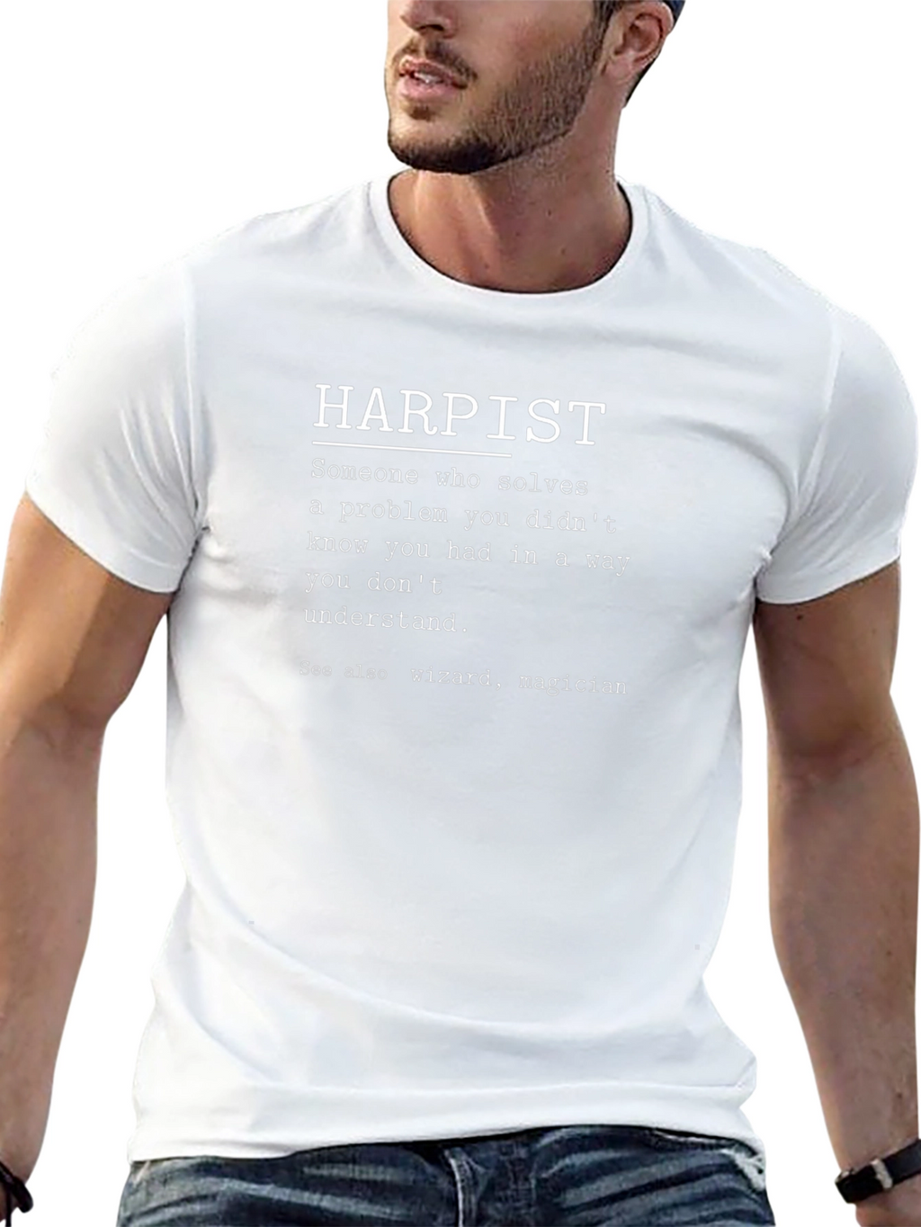 Harpist Definition T-Shirt - Funny Musician Gift