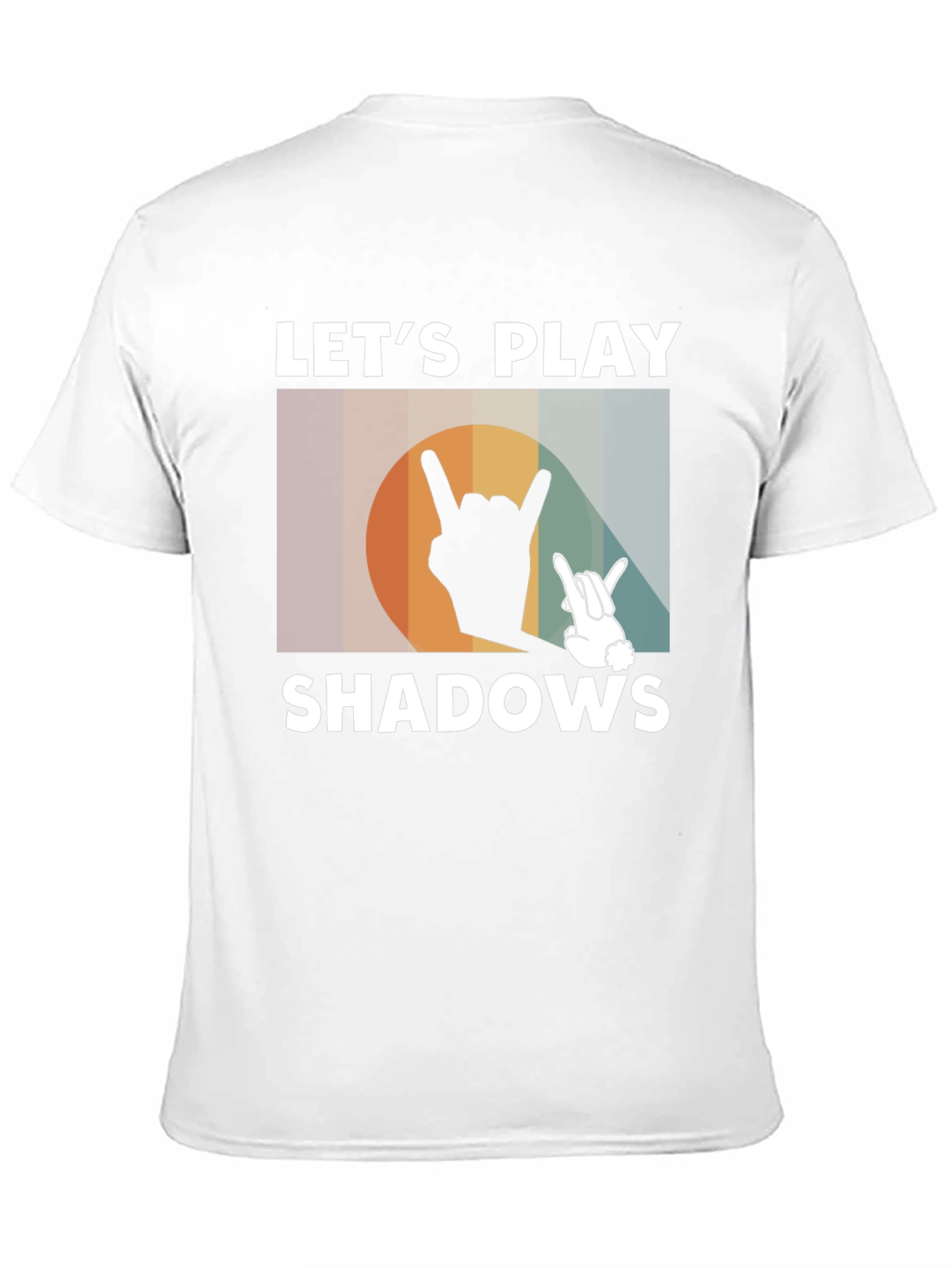 Lets Play Shadows Graphic Tee - Rock On Hand Signs
