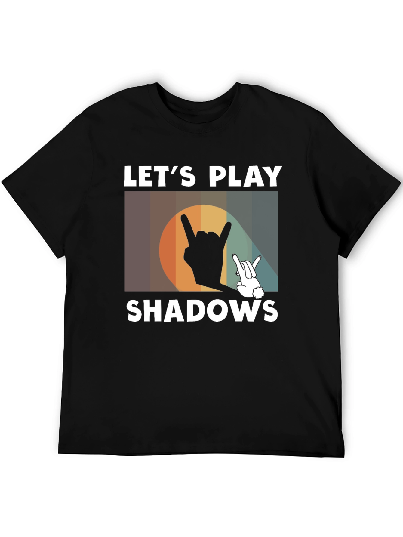 Lets Play Shadows Graphic Tee - Rock On Hand Signs