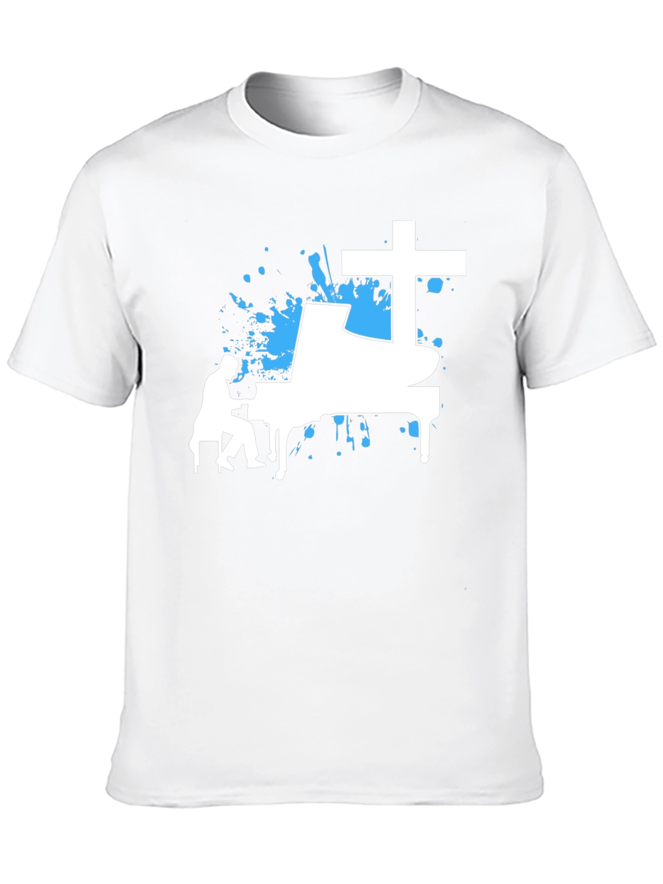 Piano Cross Graphic Tee