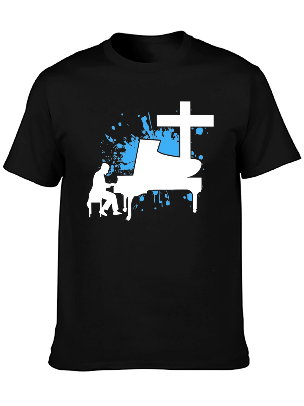 Piano Cross Graphic Tee