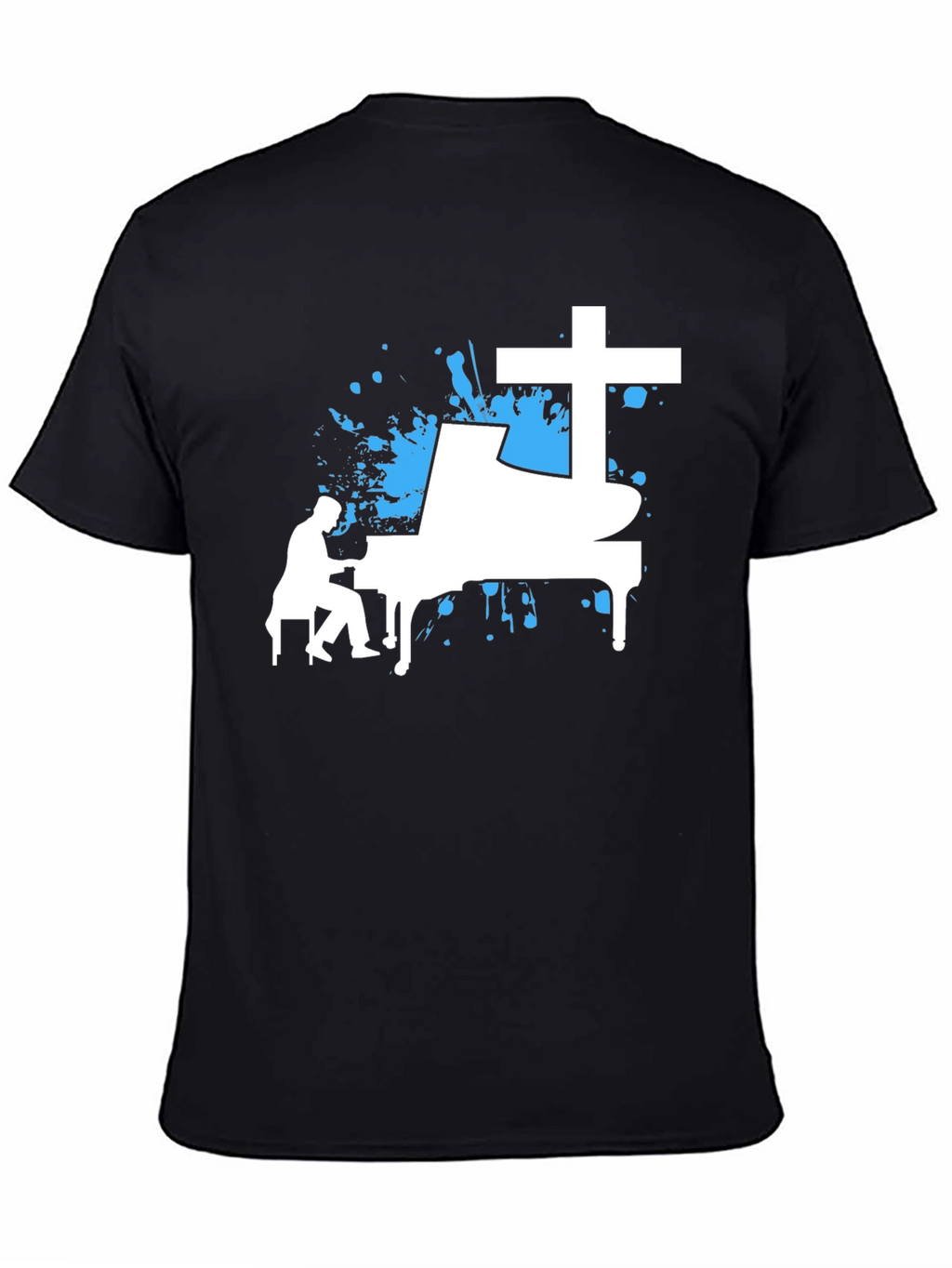 Piano Cross Graphic Tee