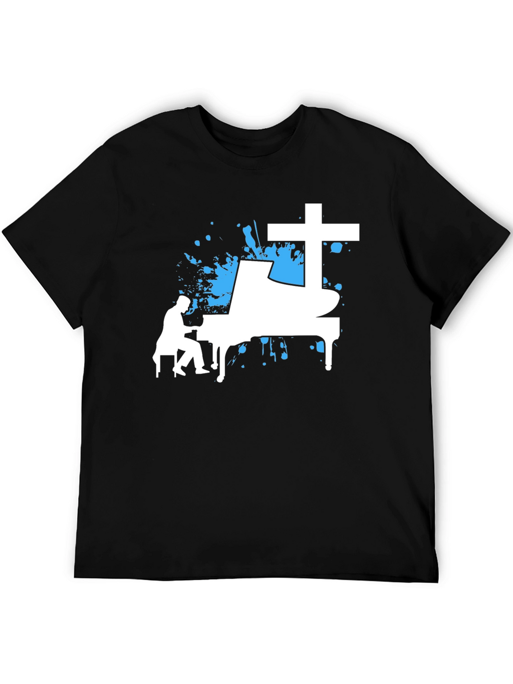 Piano Cross Graphic Tee