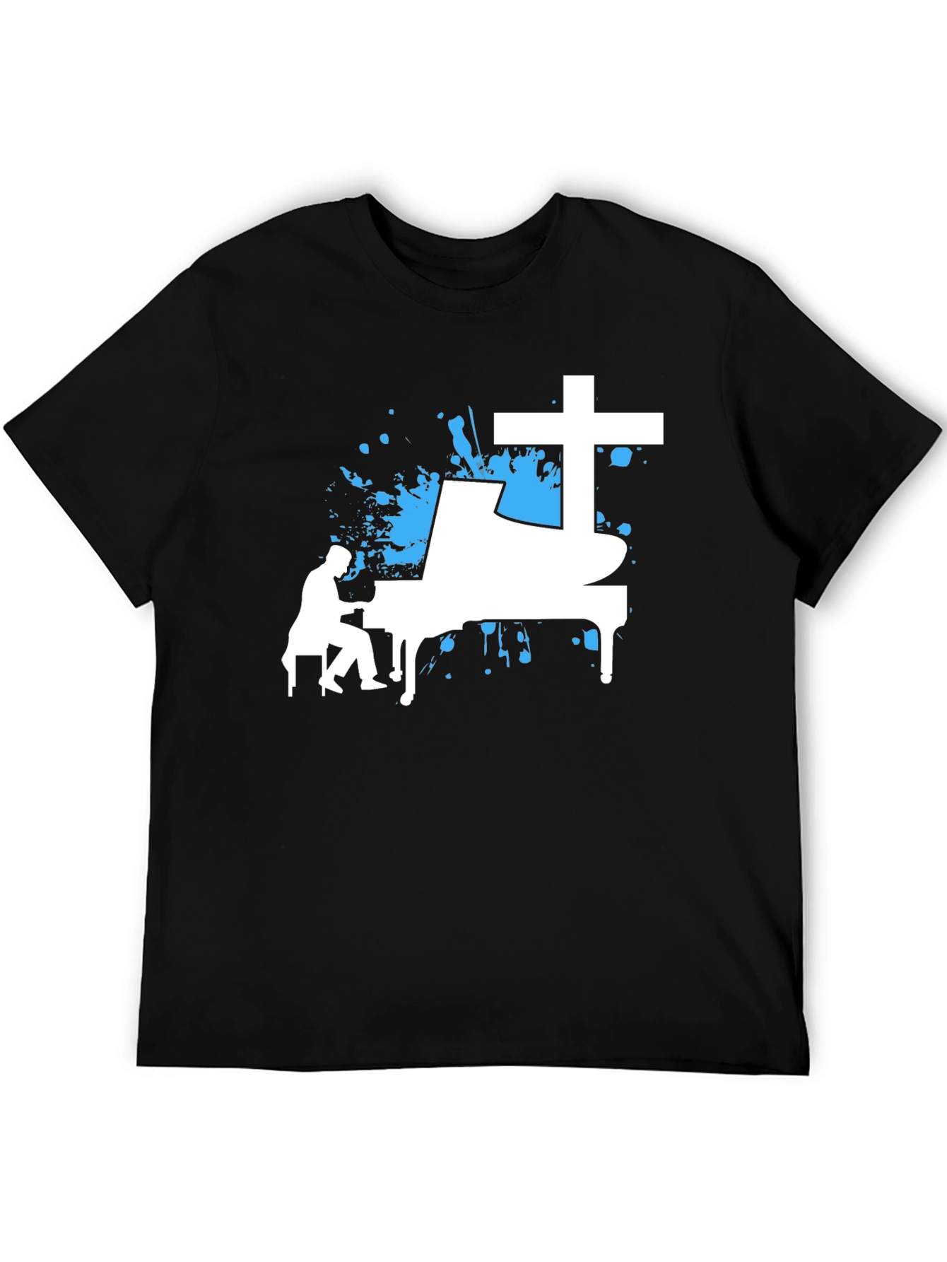 Piano Cross Graphic Tee