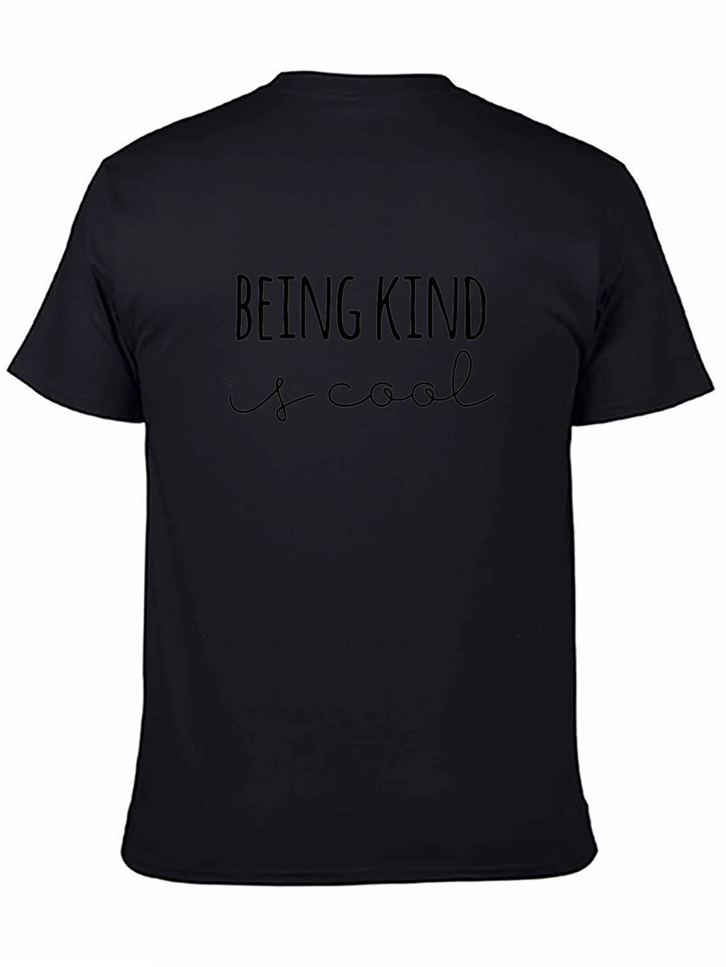 Being Kind Is Cool Black Graphic Tee