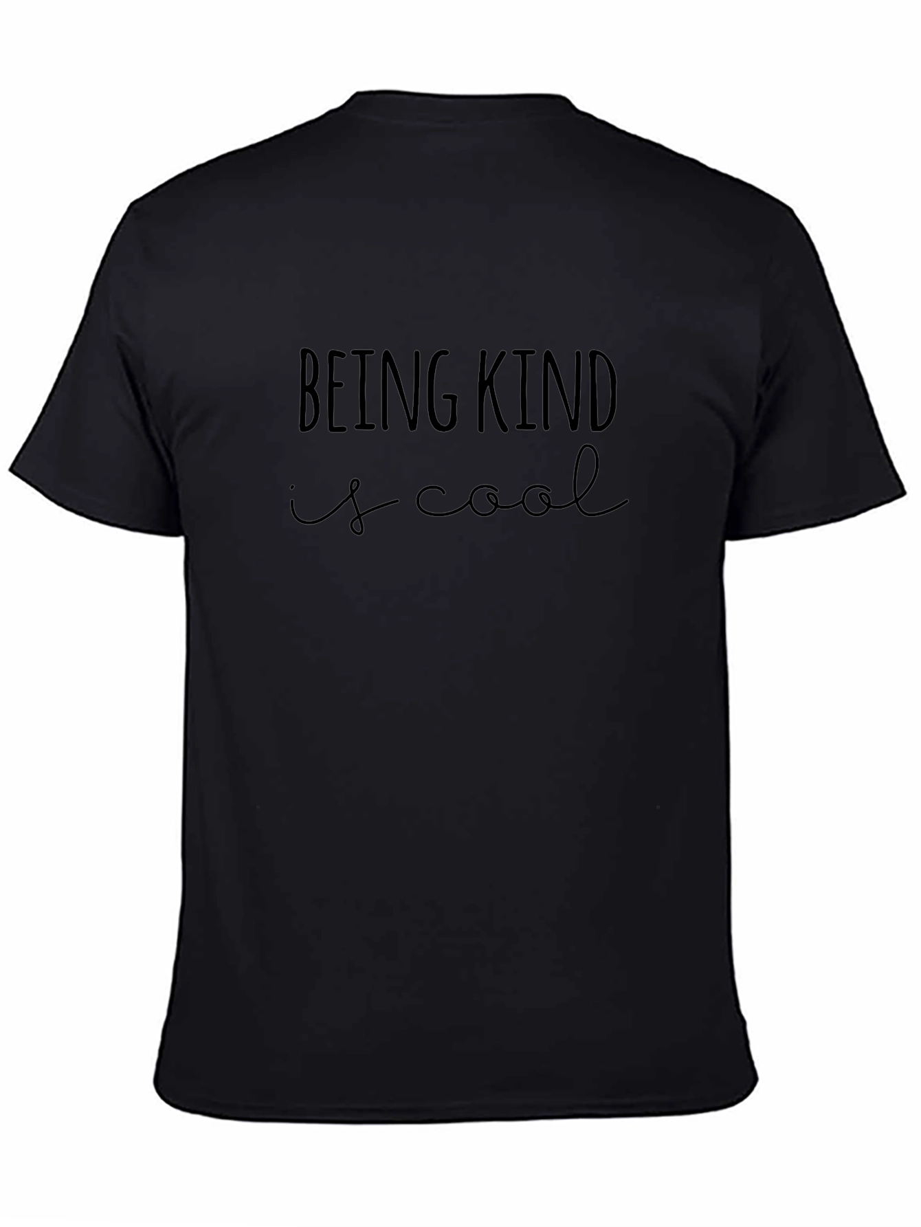 Being Kind Is Cool Black Graphic Tee