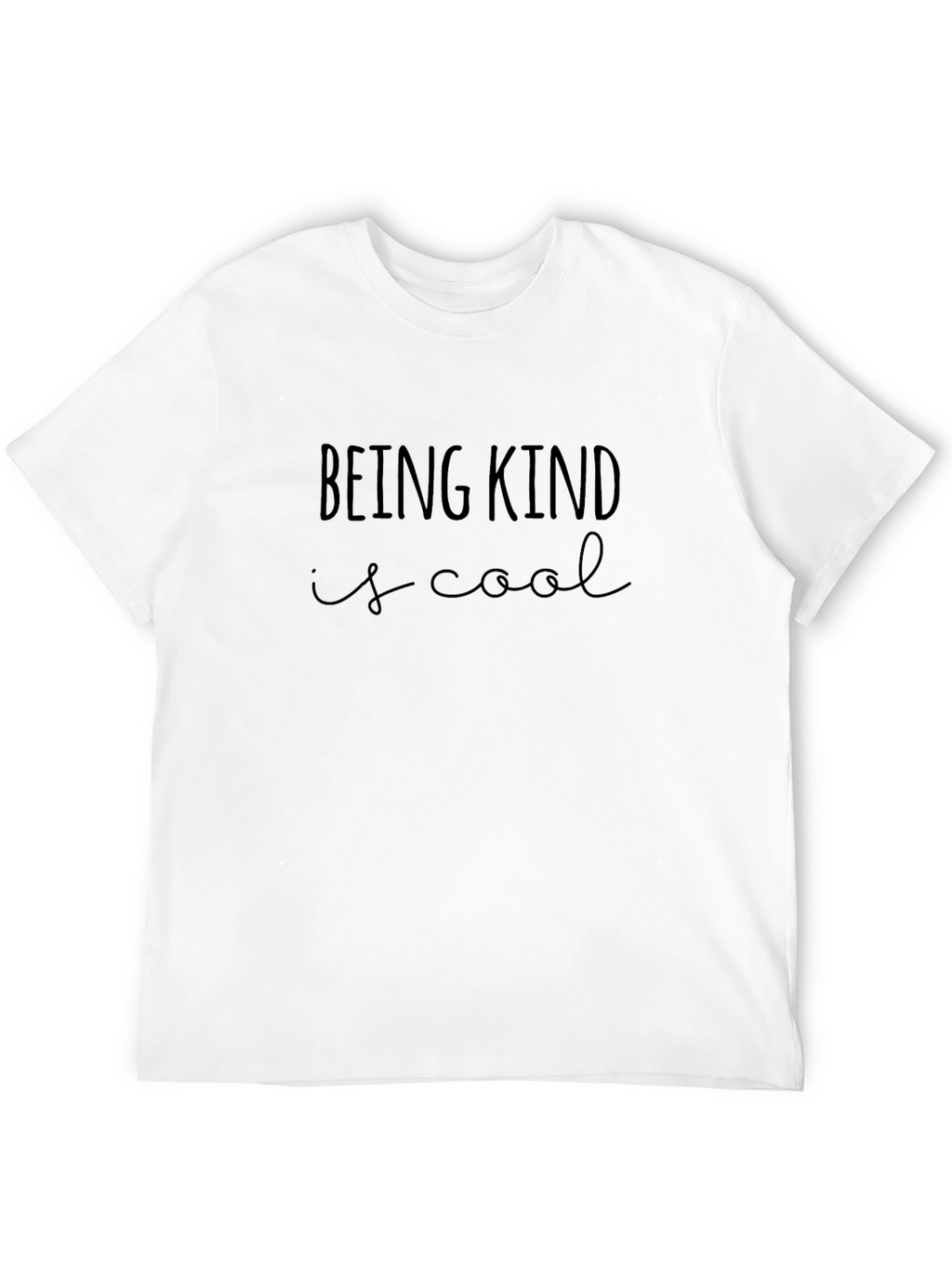 Being Kind Is Cool Black Graphic Tee