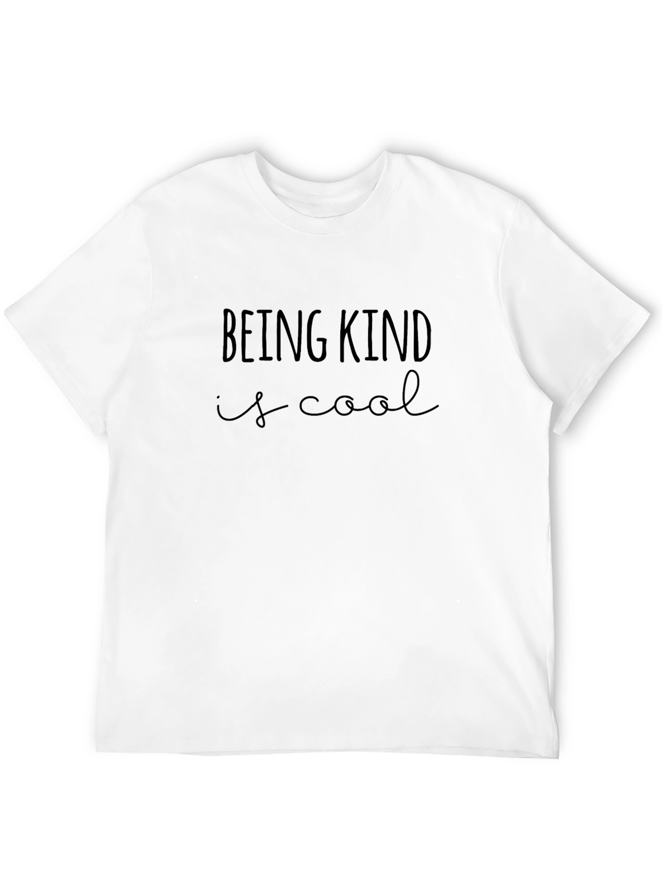 Being Kind Is Cool Black Graphic Tee