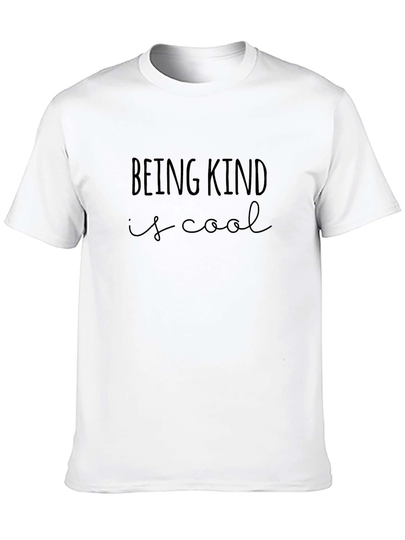 Being Kind Is Cool Black Graphic Tee