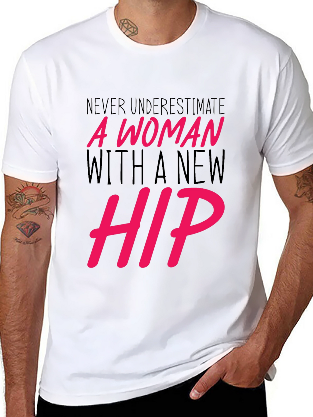 New Hip Woman Graphic Tee - Empowering Statement Shirt