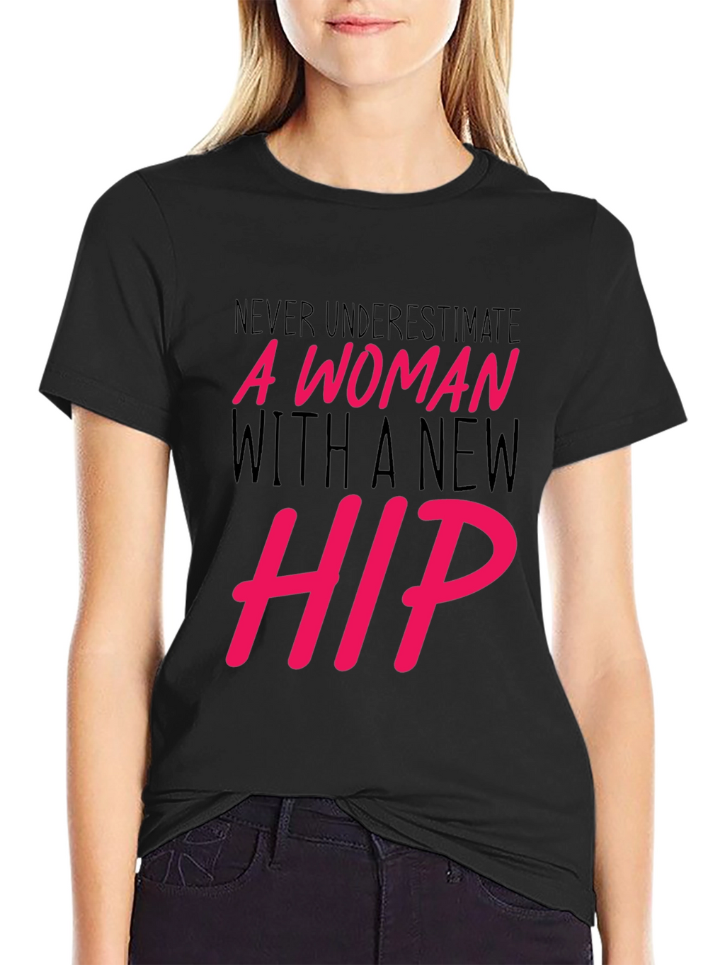 New Hip Woman Graphic Tee - Empowering Statement Shirt