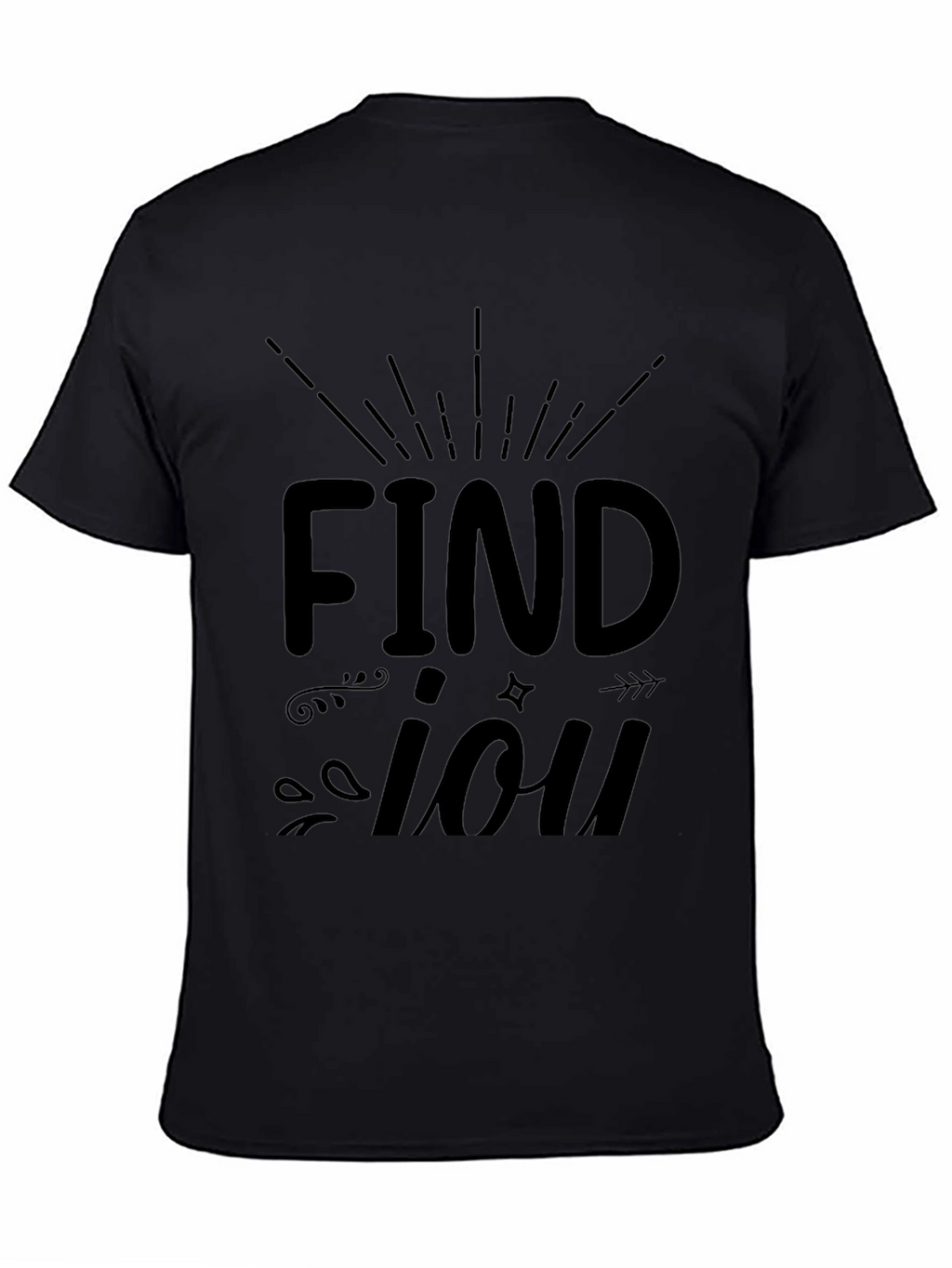 Find You Graphic T-Shirt - Black