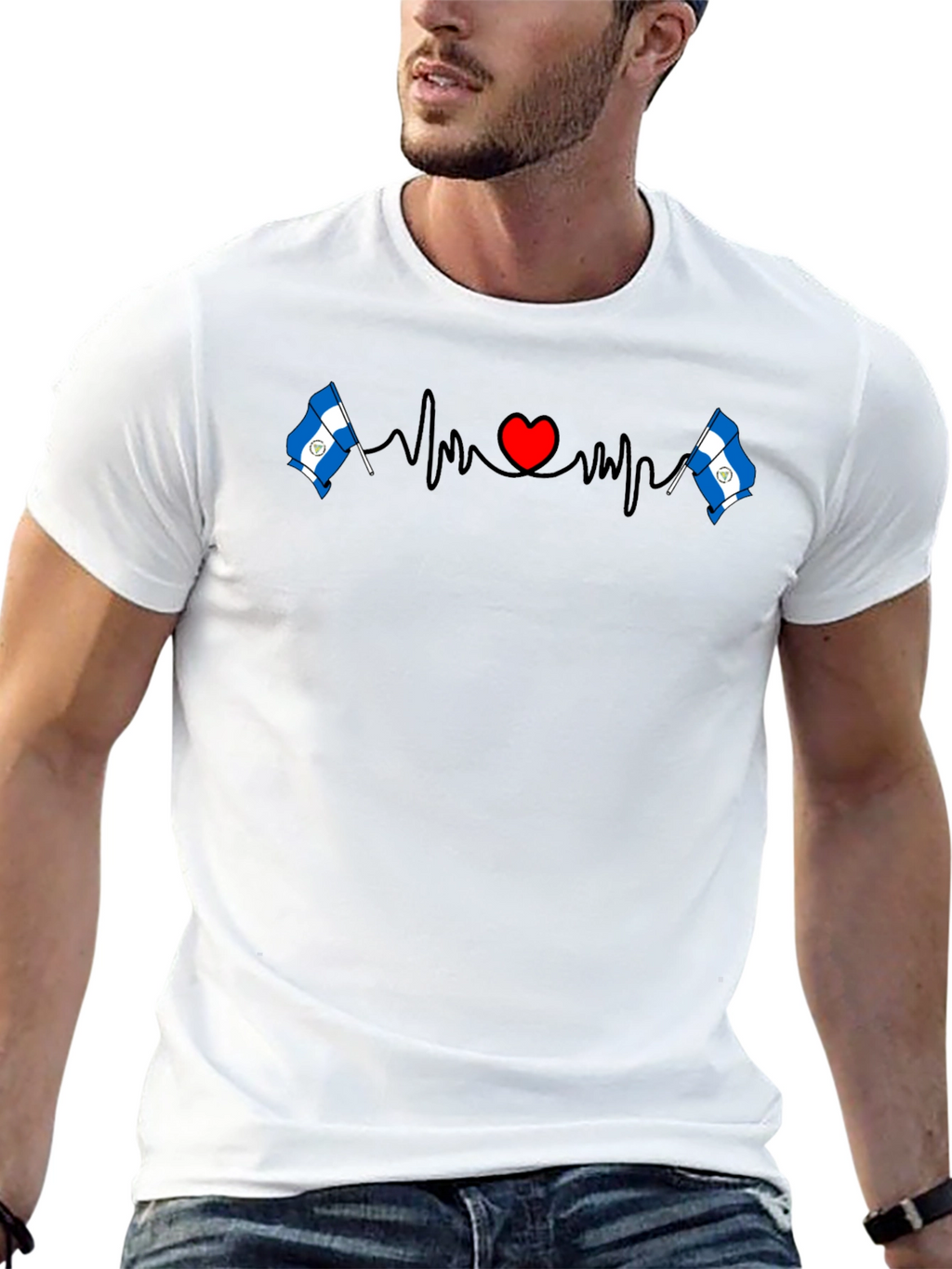 Honduras Heartbeat T-Shirt - Honduran Pride!