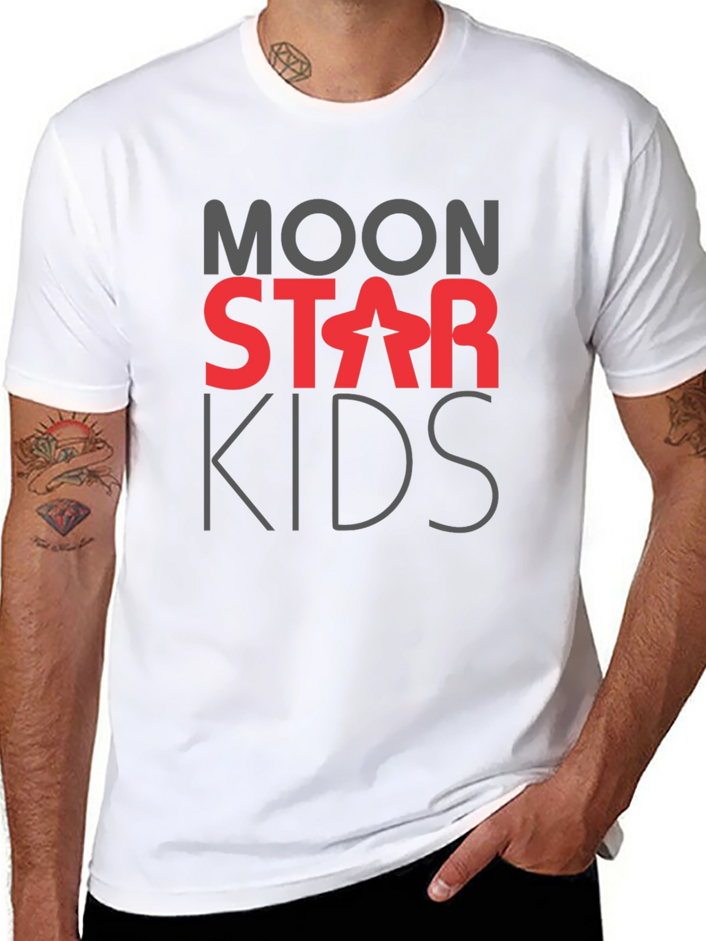 Moon Star Kids Graphic Tee - Black