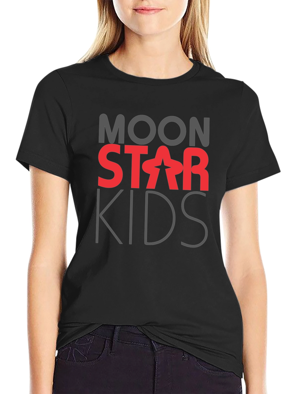 Moon Star Kids Graphic Tee - Black