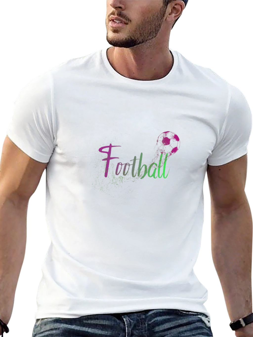 Football Graphic Tee - Stylish & Sporty