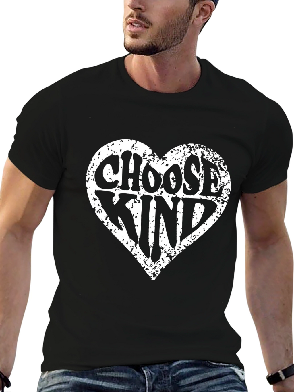 Choose Kind Heart Graphic T-Shirt