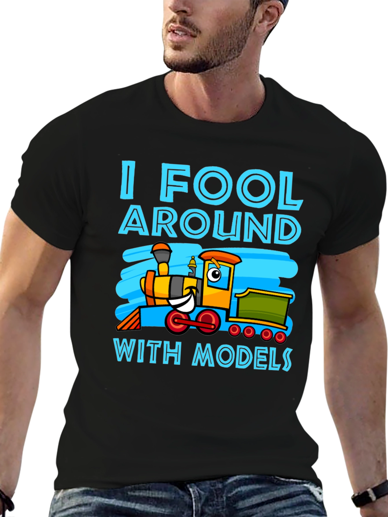 I Fool Around With Models Train T-Shirt