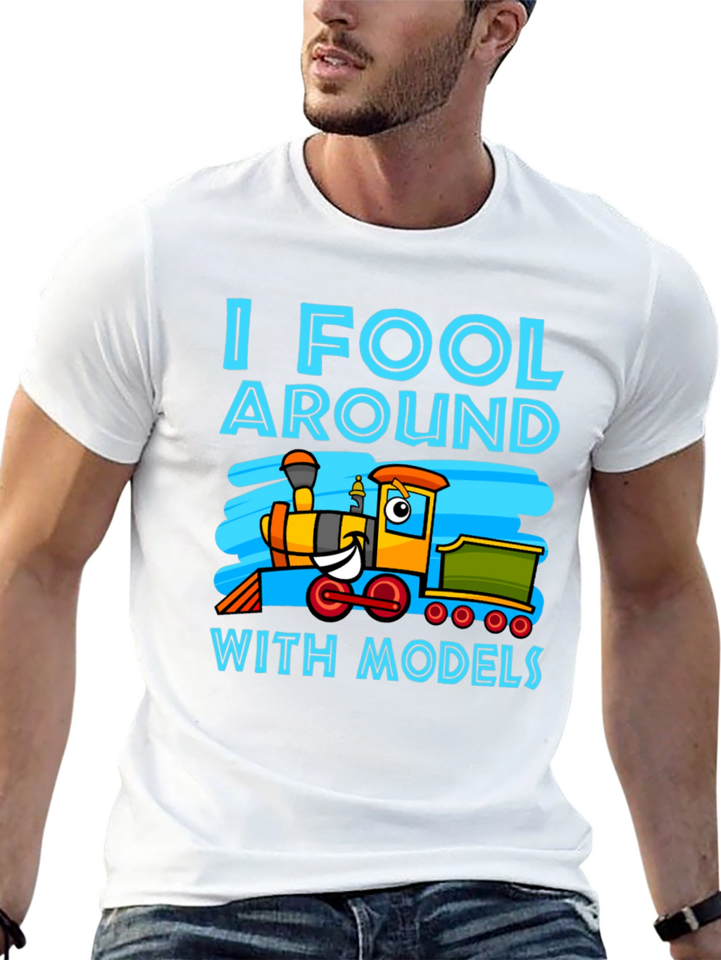 I Fool Around With Models Train T-Shirt