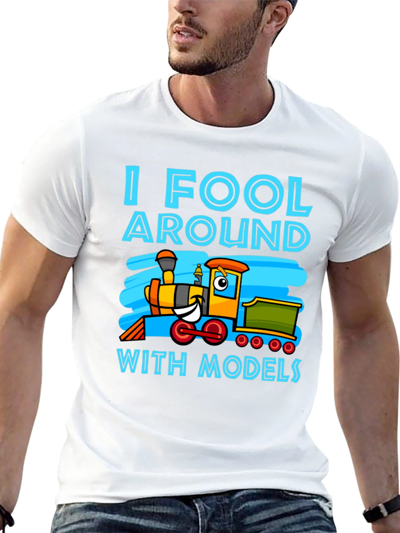 I Fool Around With Models Train T-Shirt