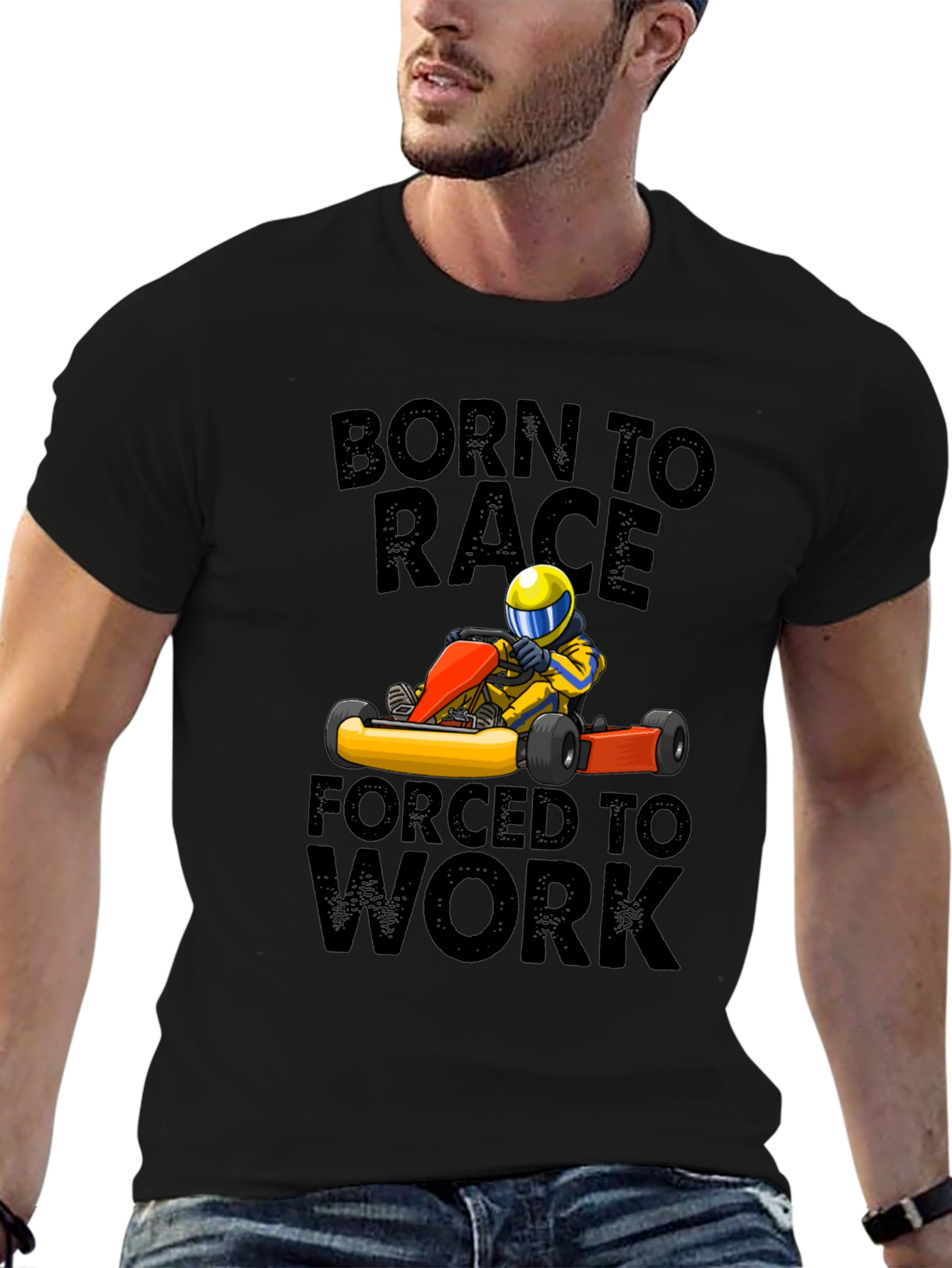 Born to Race T-Shirt - Go Kart Design
