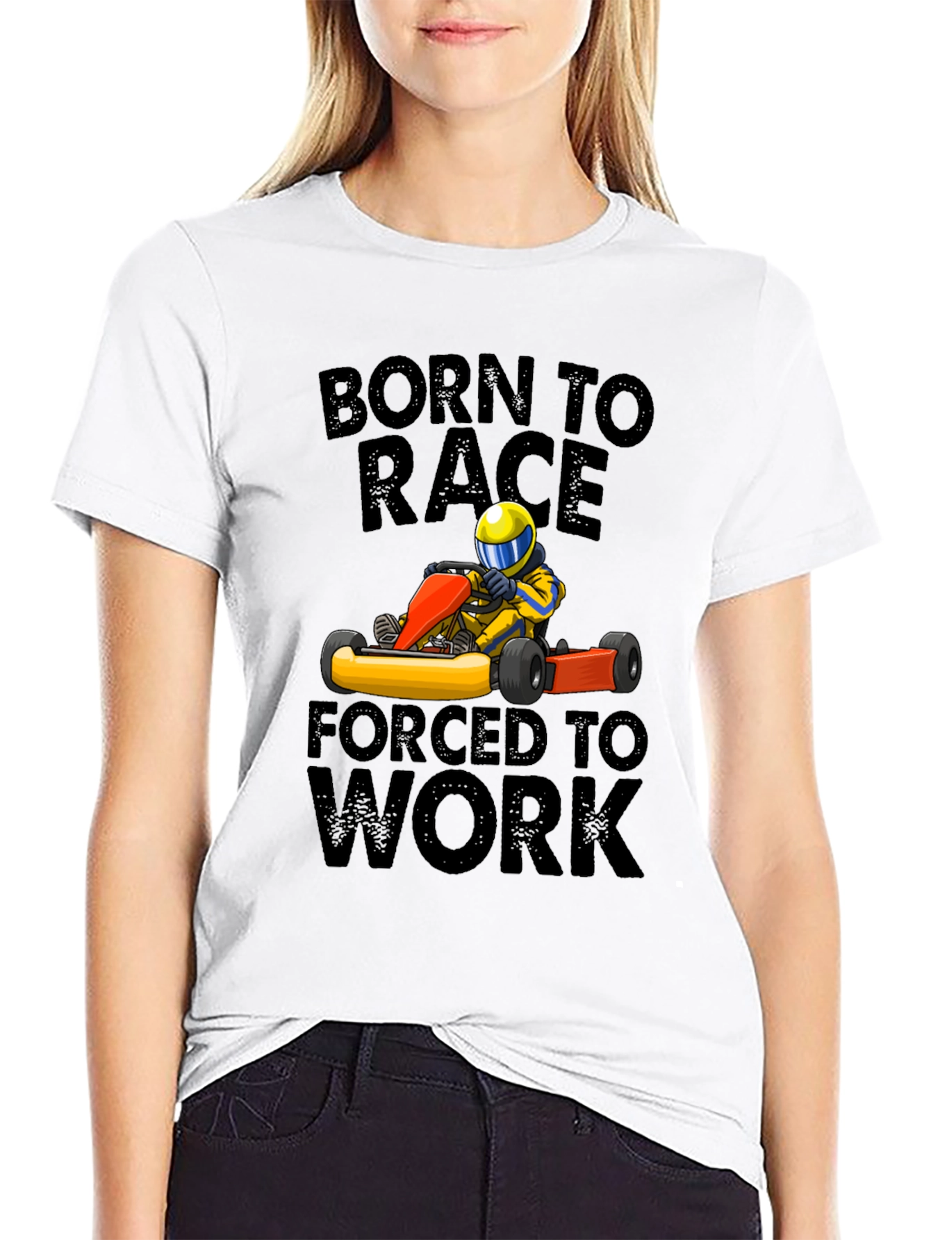 Born to Race T-Shirt - Go Kart Design