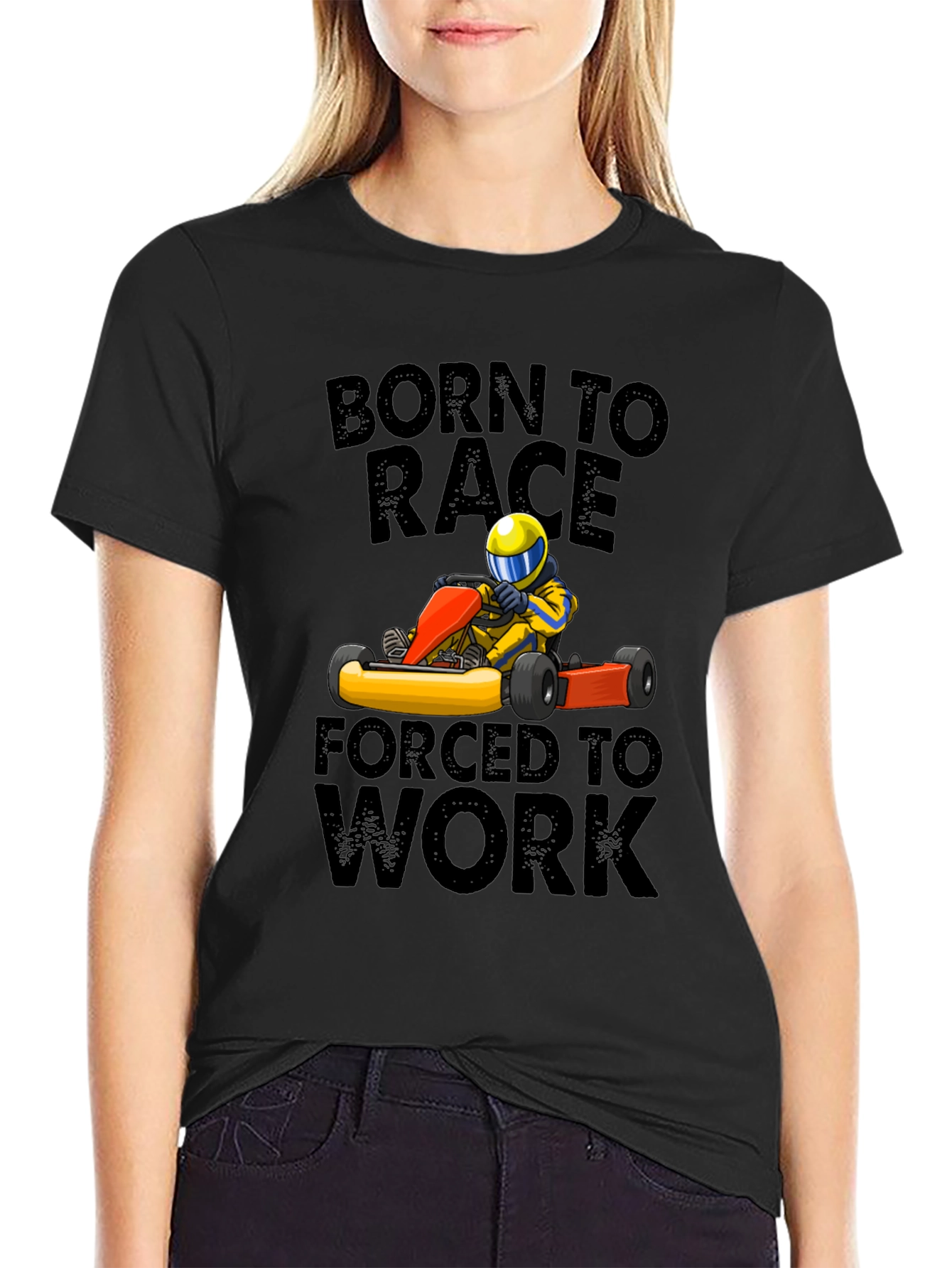 Born to Race T-Shirt - Go Kart Design
