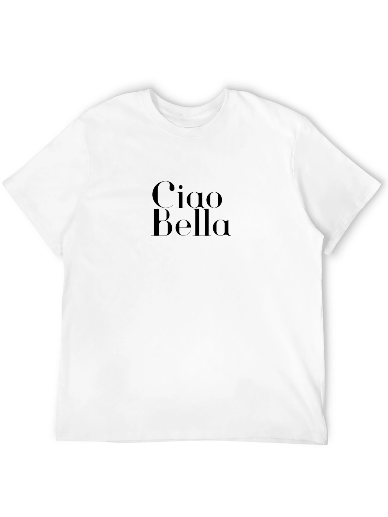 Ciao Bella Graphic Tee - Stylish & Comfortable Black T-Shirt