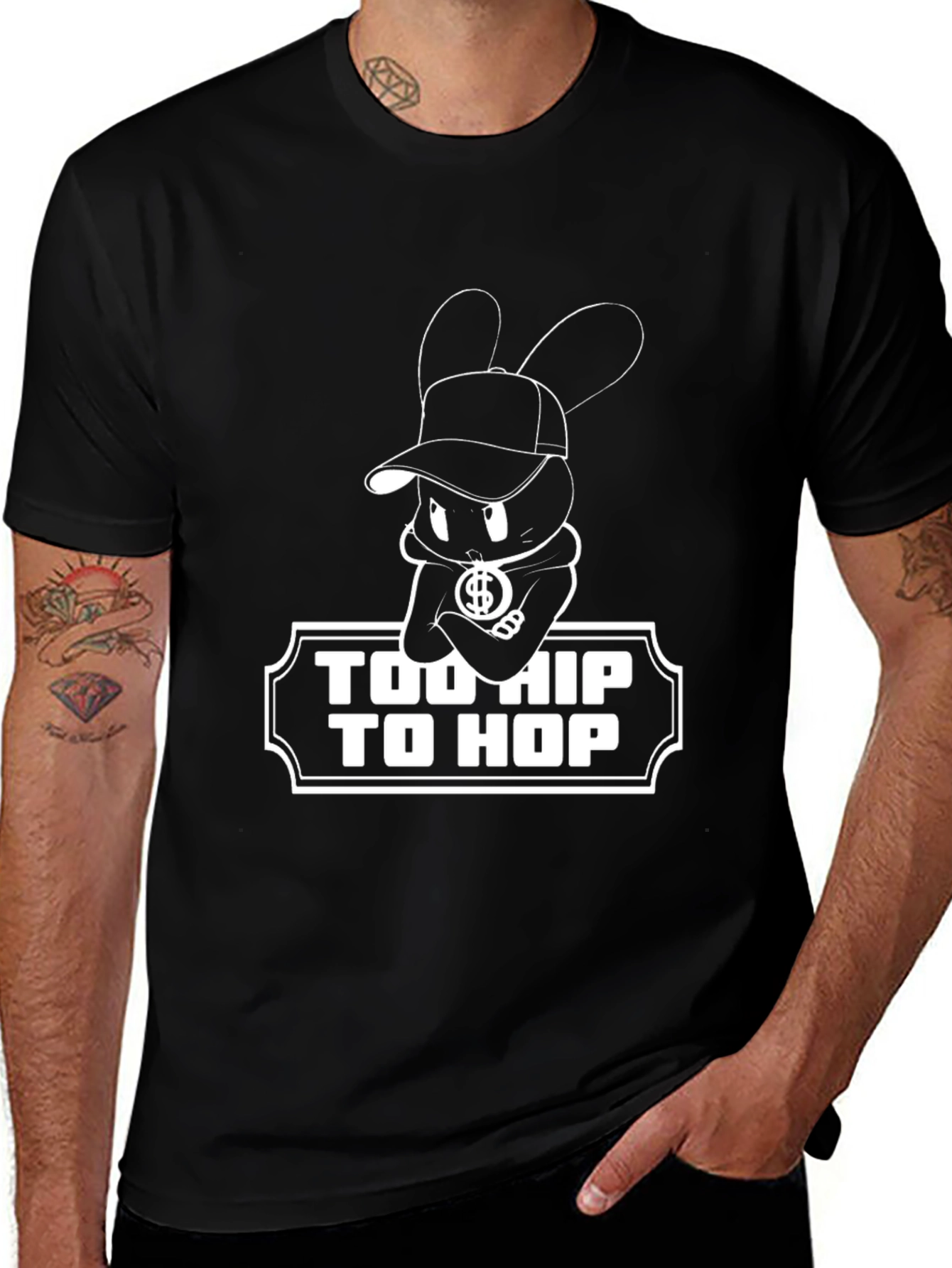 Too Hip To Hop Black T-Shirt