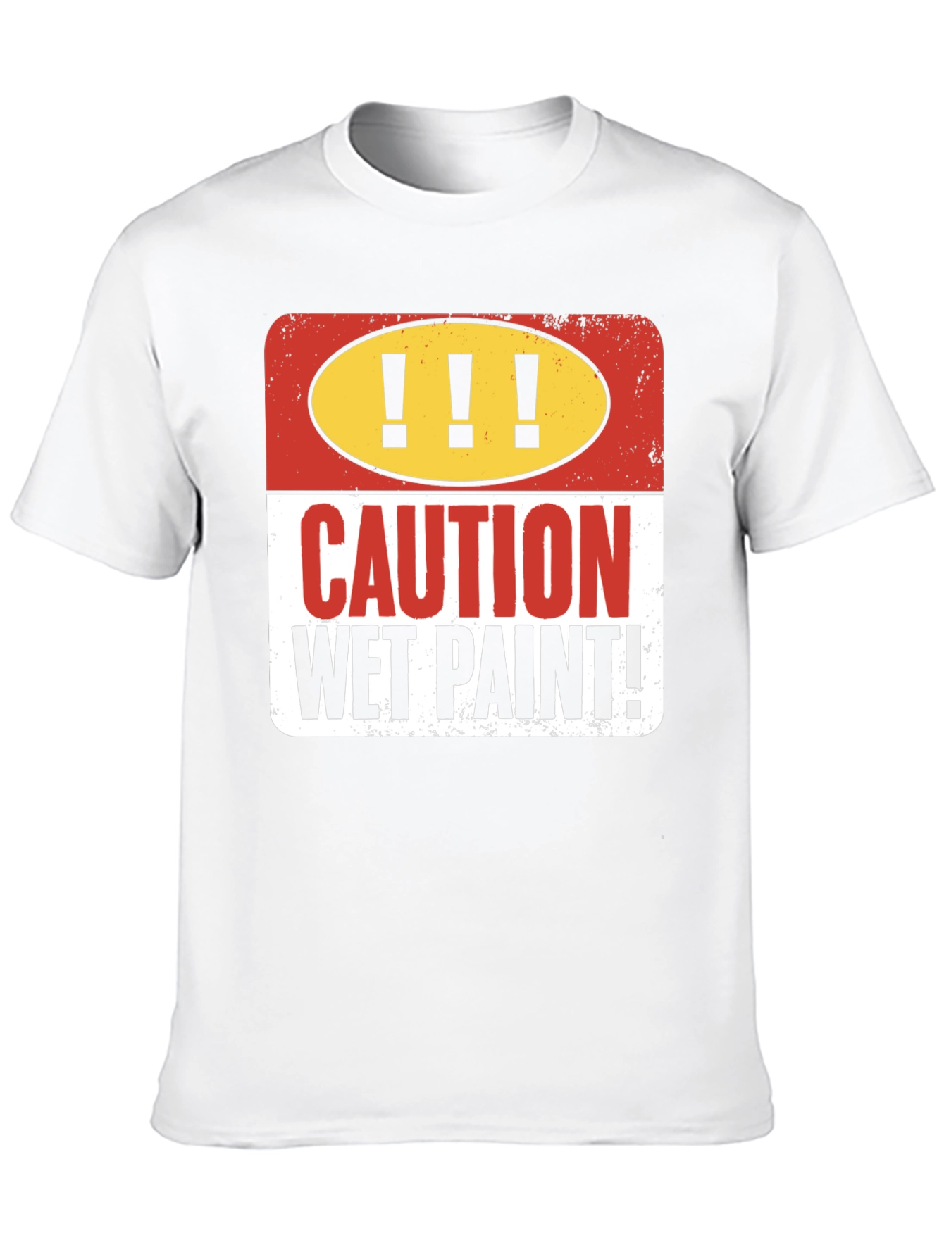 Caution Wet Paint Graphic T-Shirt