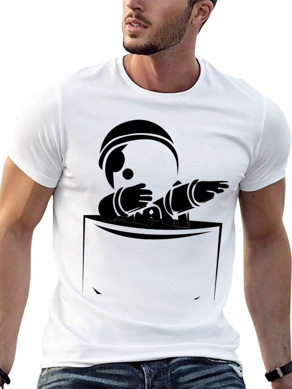 Astronaut Dab Pocket T-Shirt